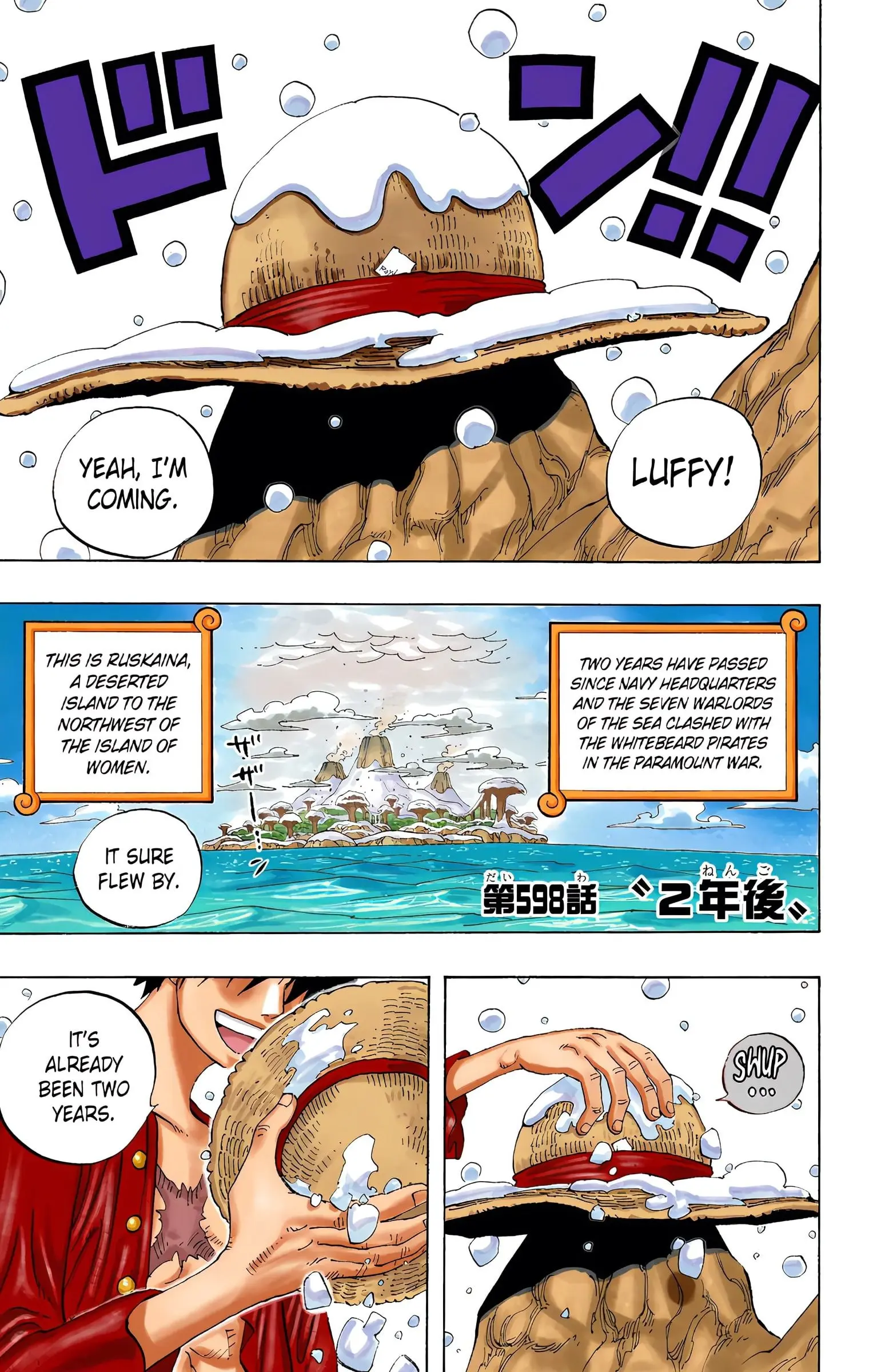 One Piece Colored, chapter 598, page 1