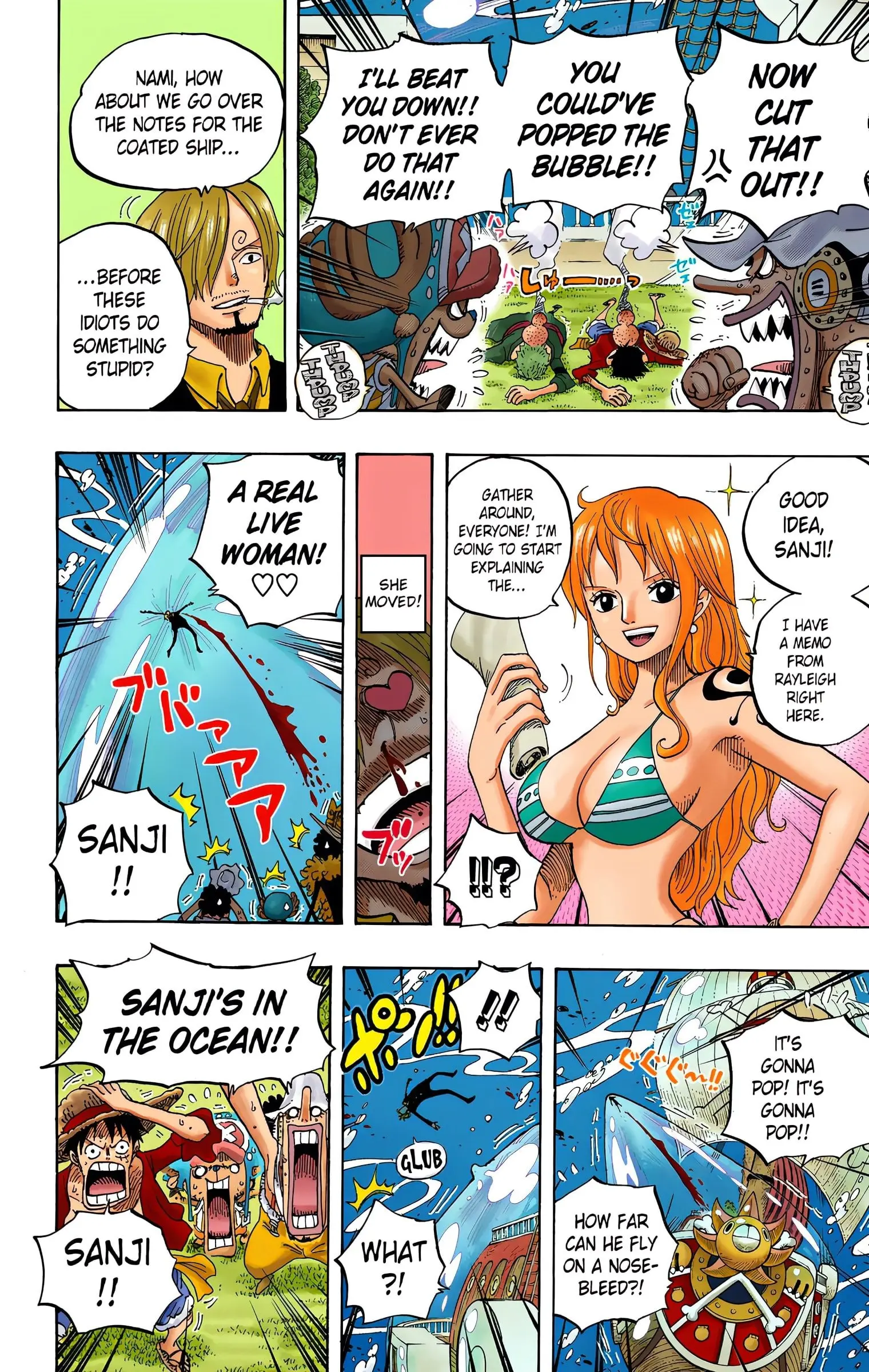 One Piece Colored, chapter 603, page 9