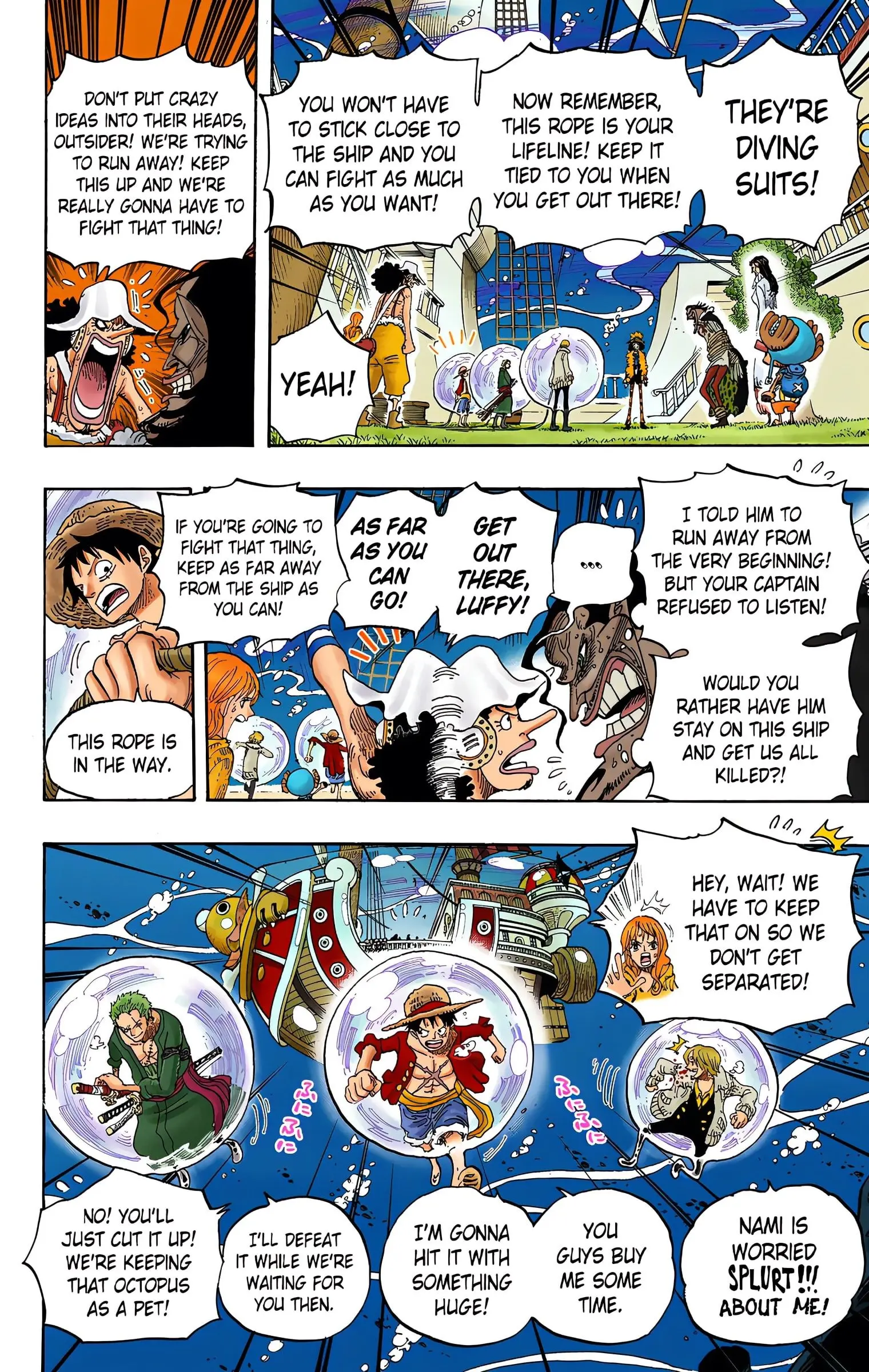 One Piece Colored, chapter 605, page 8