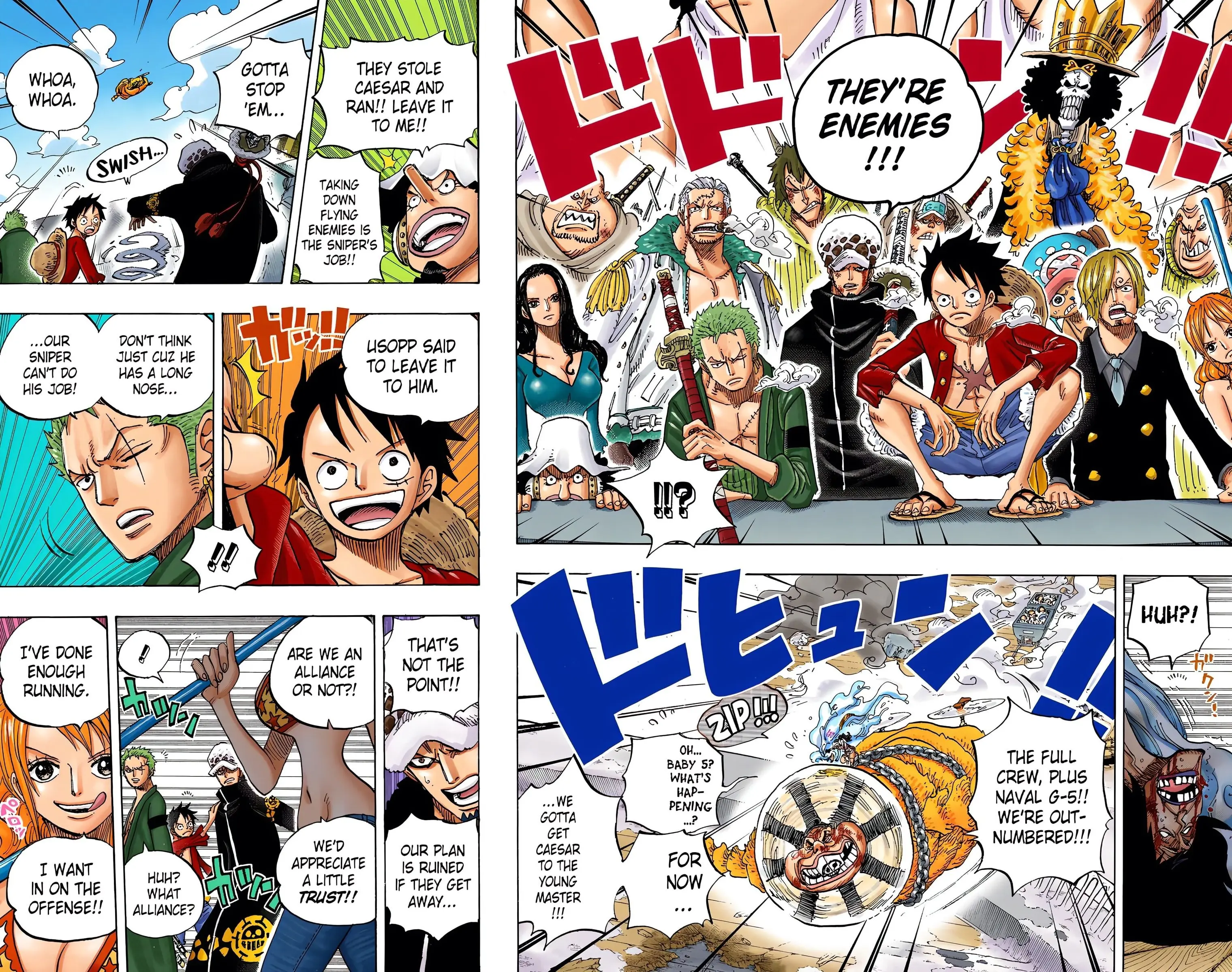 One Piece Colored, chapter 695, page 9