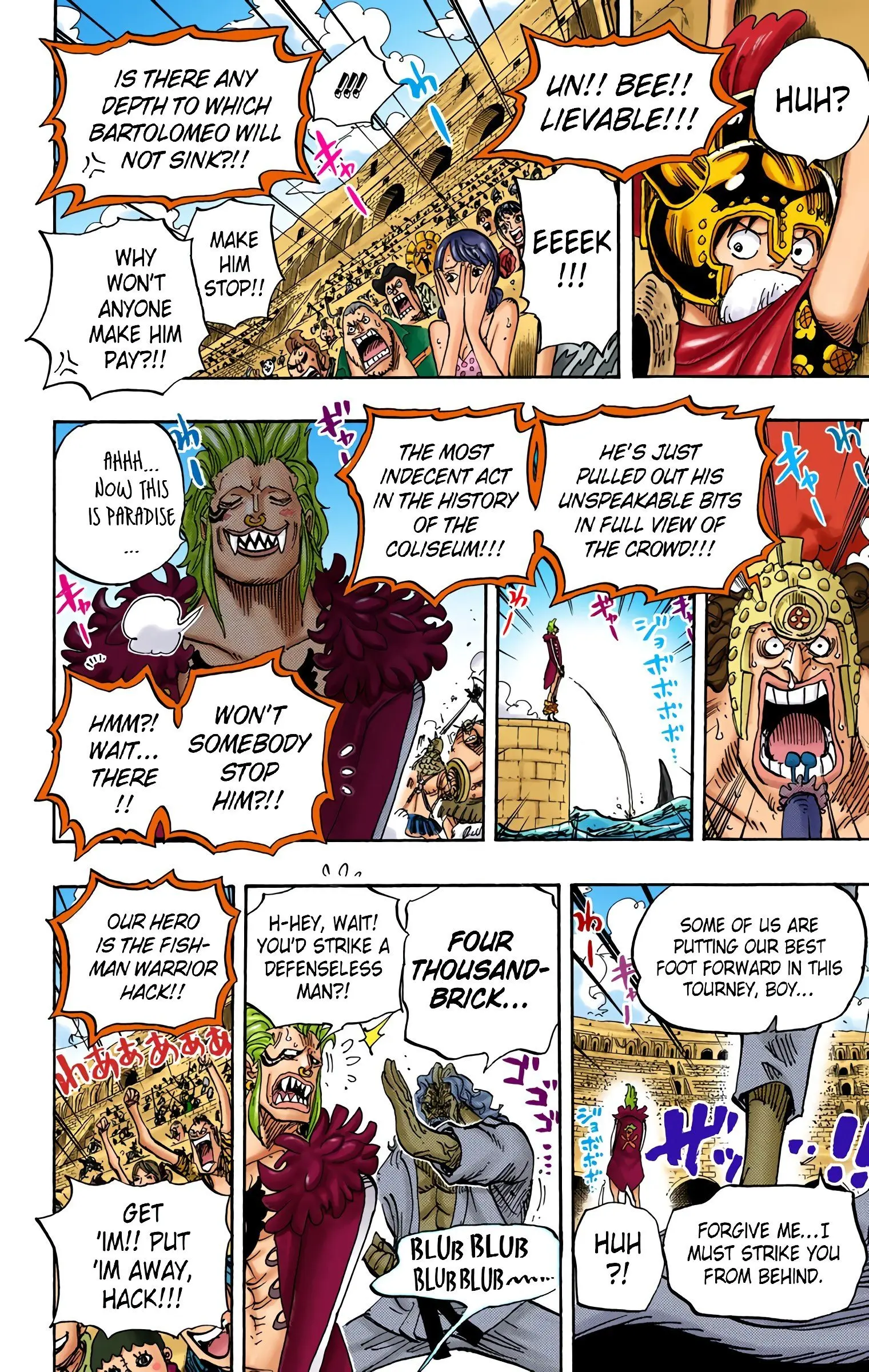 One Piece Colored, chapter 708, page 14