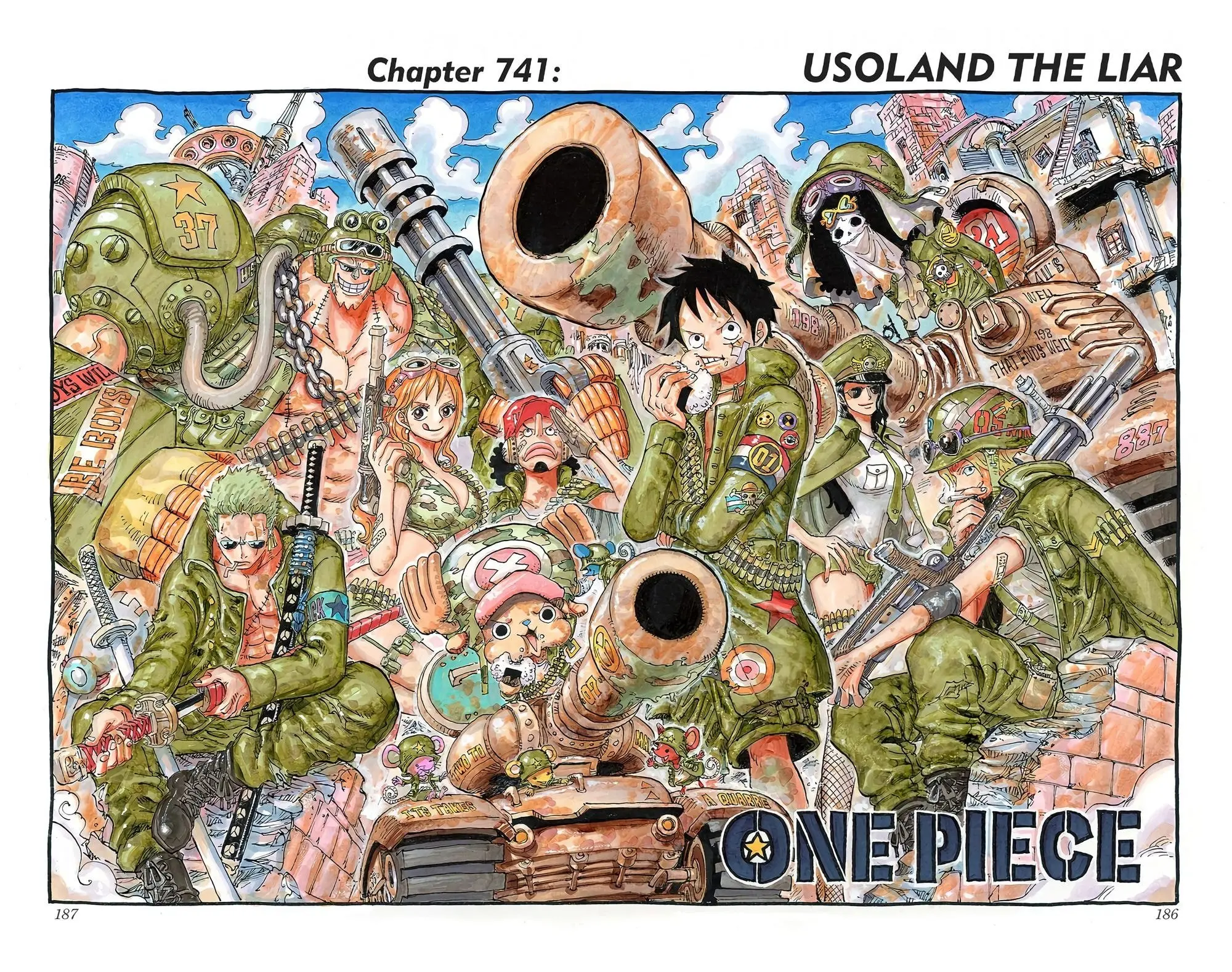 One Piece Colored, chapter 741, page 1