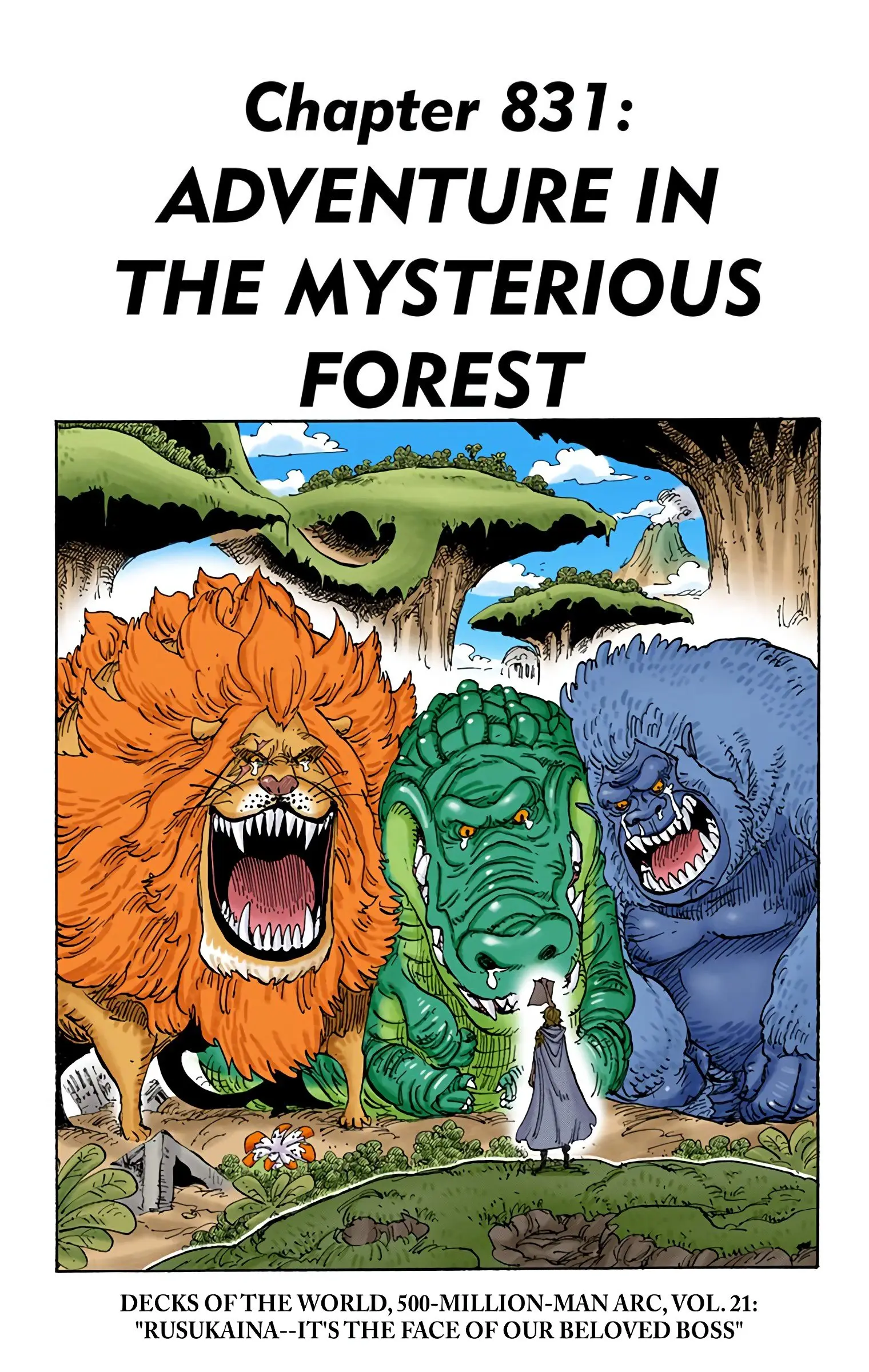 One Piece Colored, chapter 831, page 1