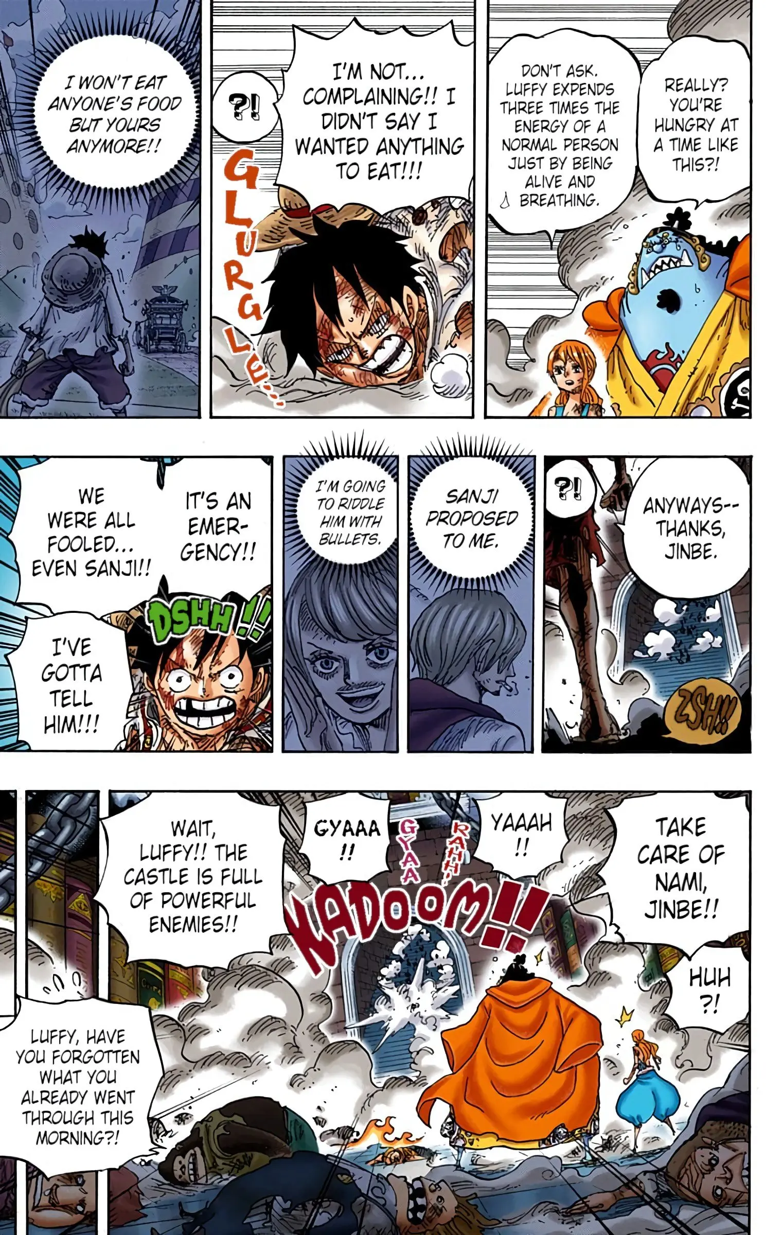 One Piece Colored, chapter 852, page 7