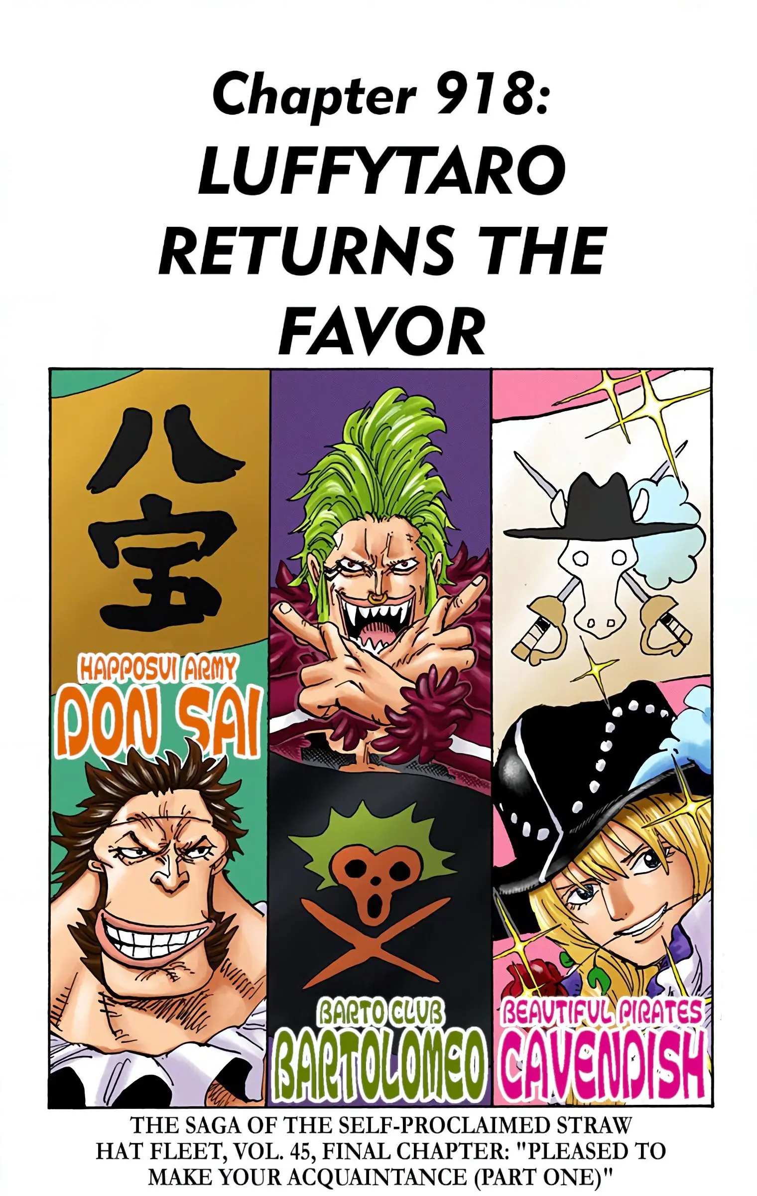 One Piece Colored, chapter 918, page 1