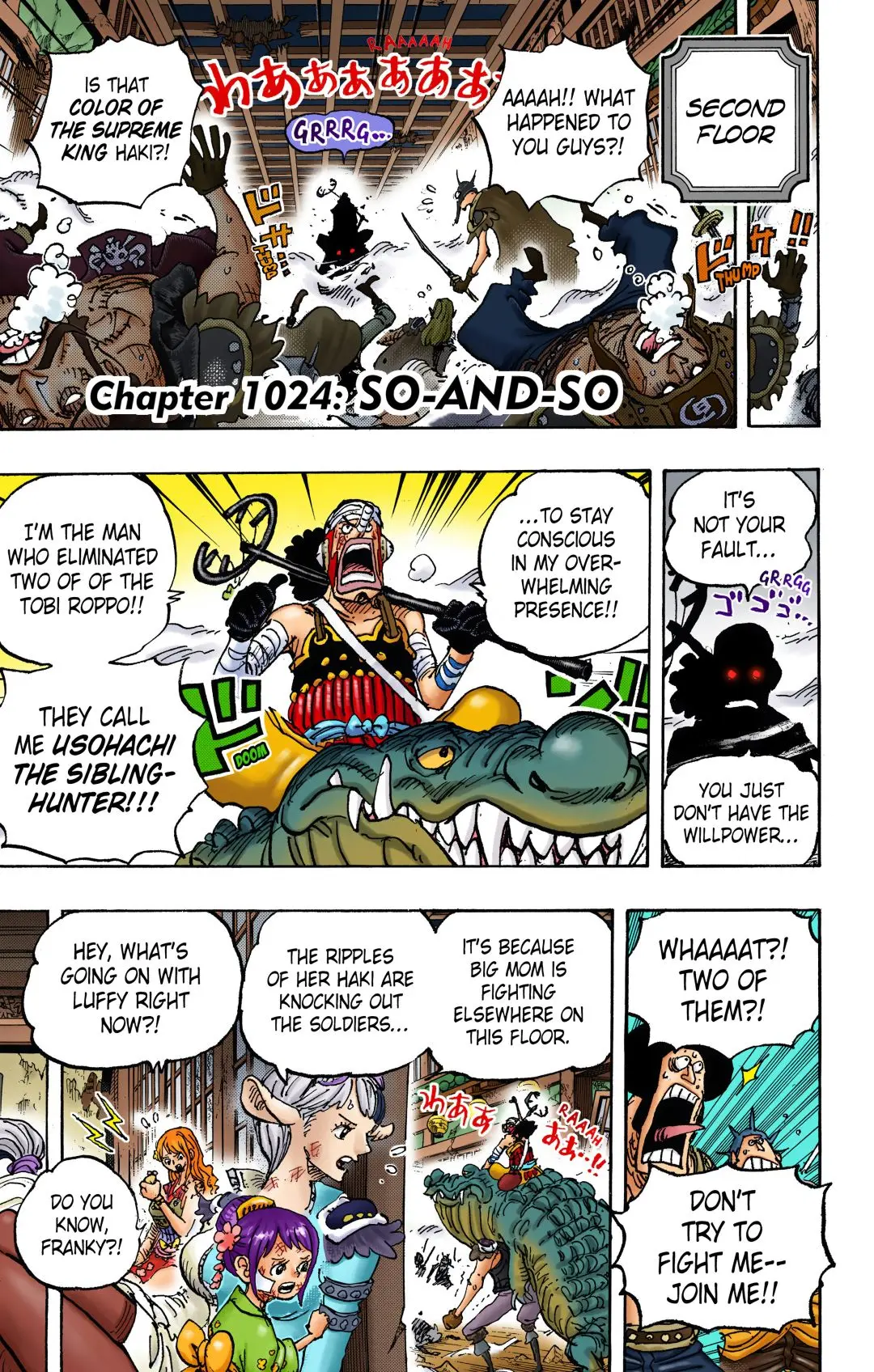 One Piece Colored, chapter 1024, page 1