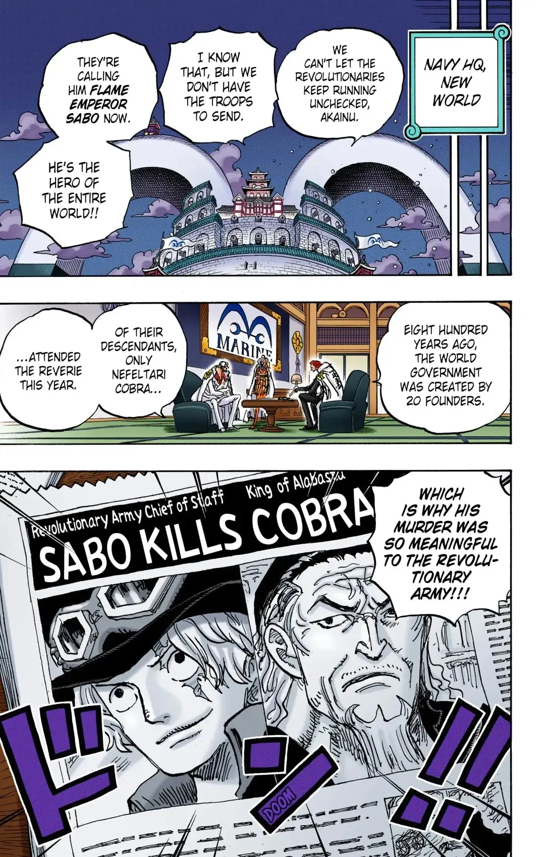 One Piece Colored, chapter 1054, page 12