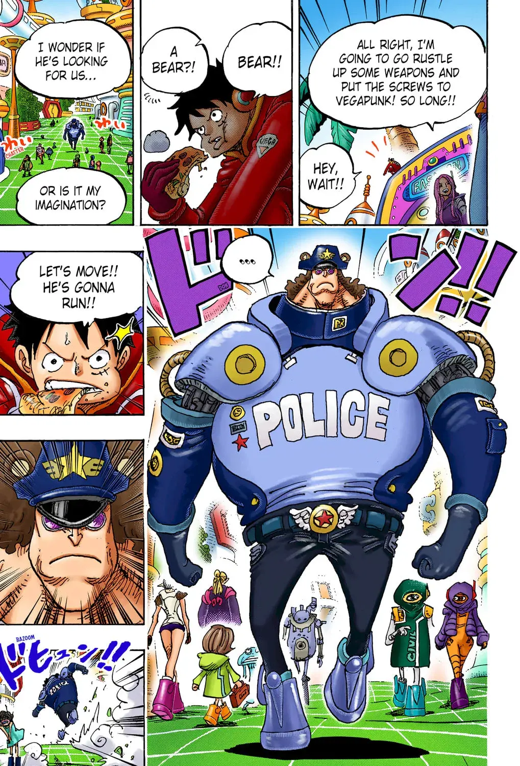 One Piece Colored, chapter 1063, page 9