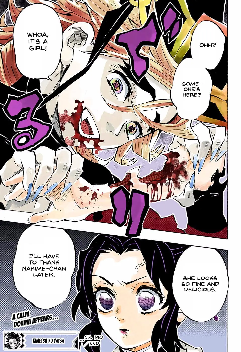 Demon Slayer Infinity Castle Colored Manga, chapter 140, page 21