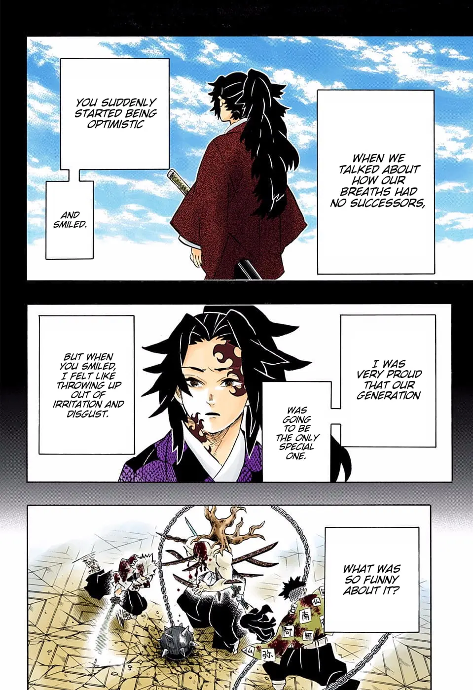 Demon Slayer Infinity Castle Colored Manga, chapter 176, page 2