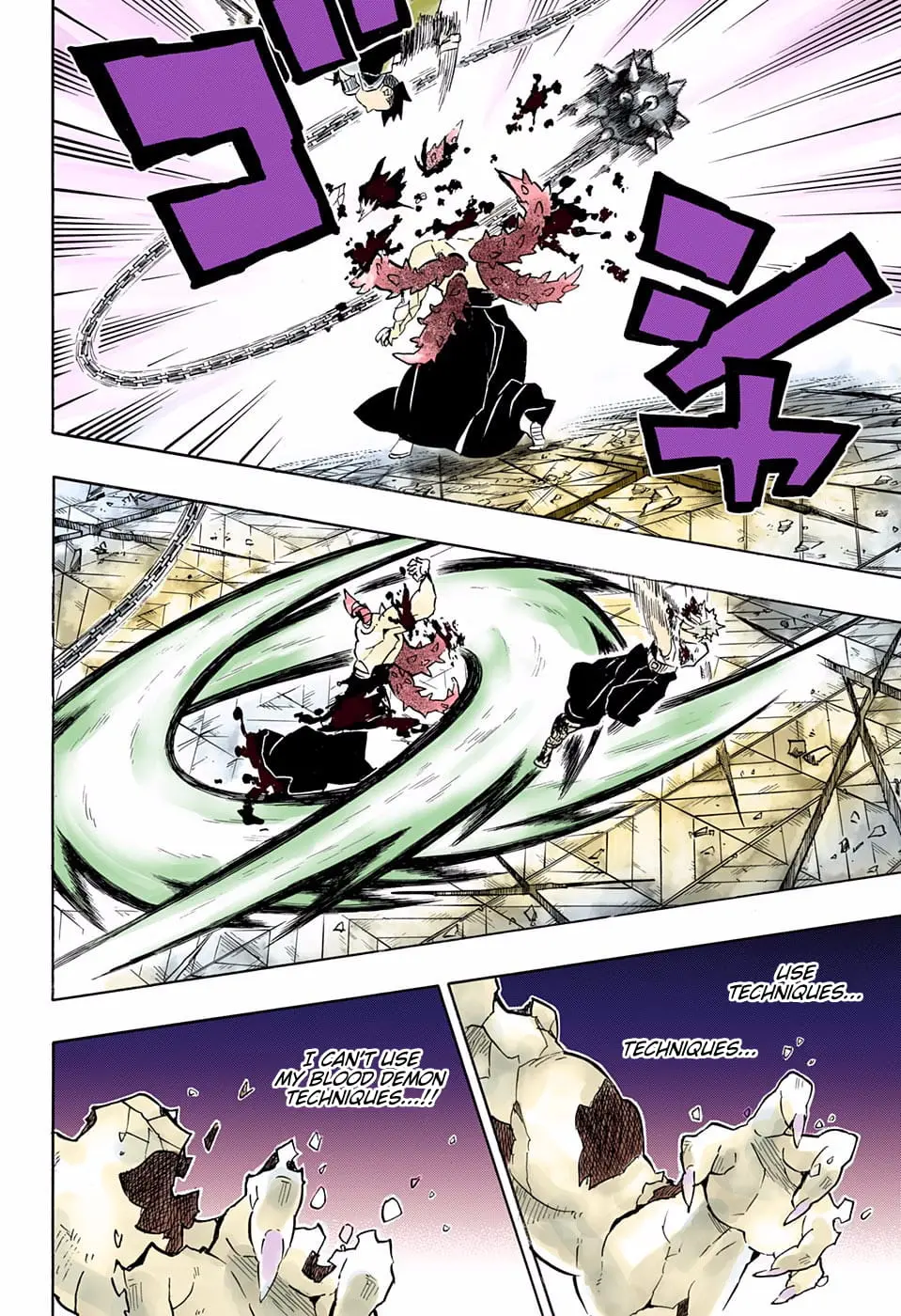 Demon Slayer Infinity Castle Colored Manga, chapter 176, page 16