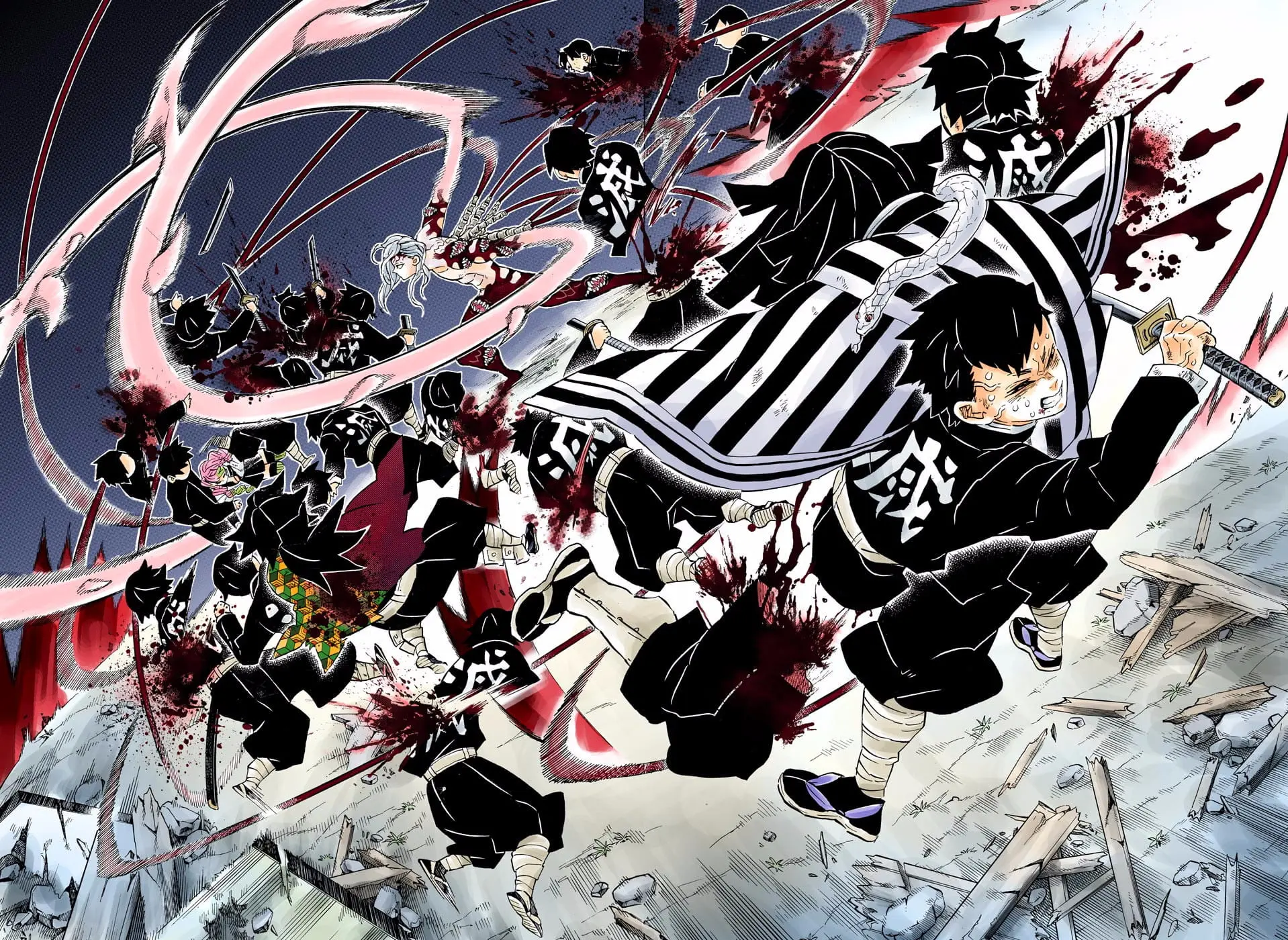 Demon Slayer Infinity Castle Colored Manga, chapter 184, page 12