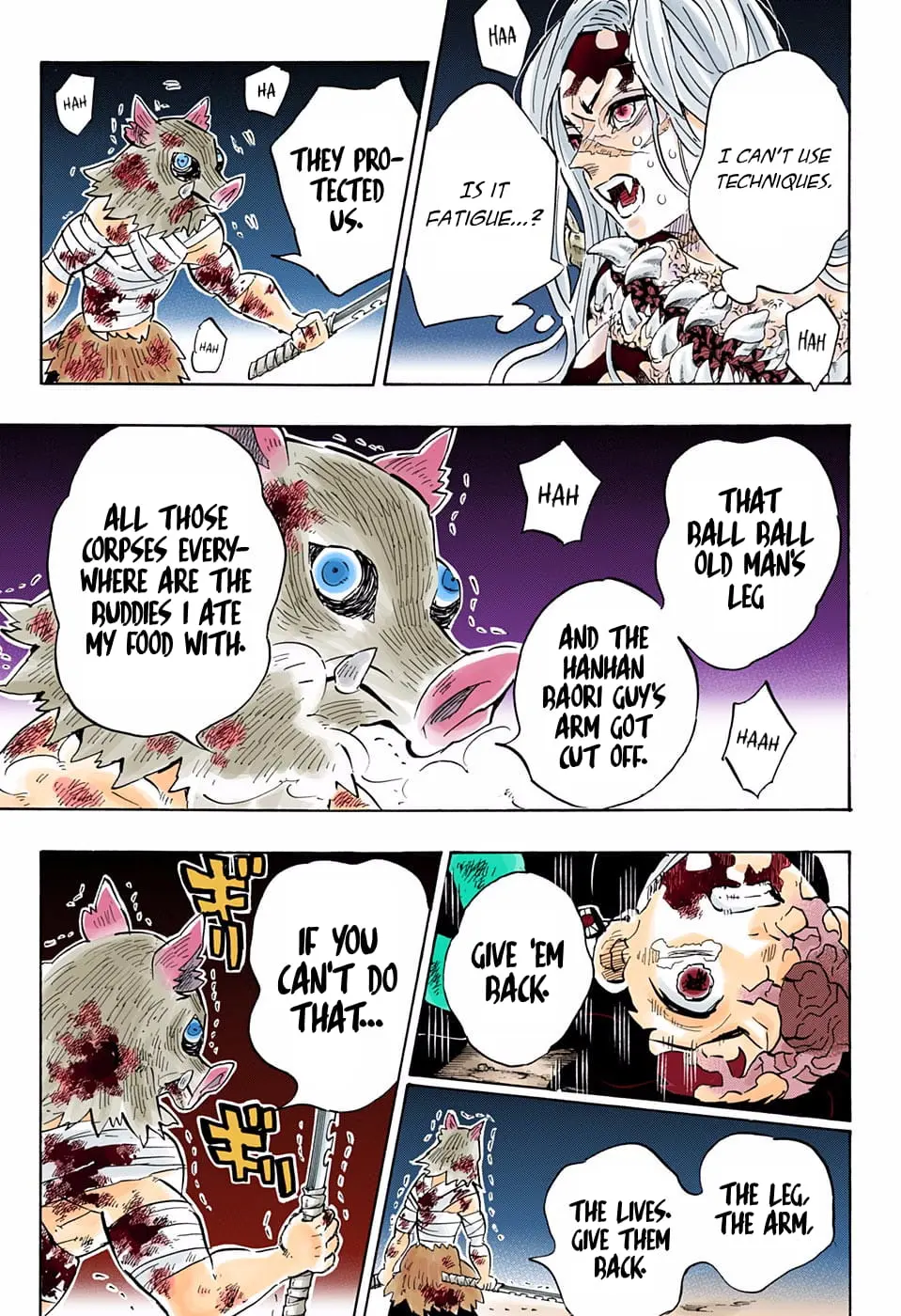Demon Slayer Infinity Castle Colored Manga, chapter 197, page 10