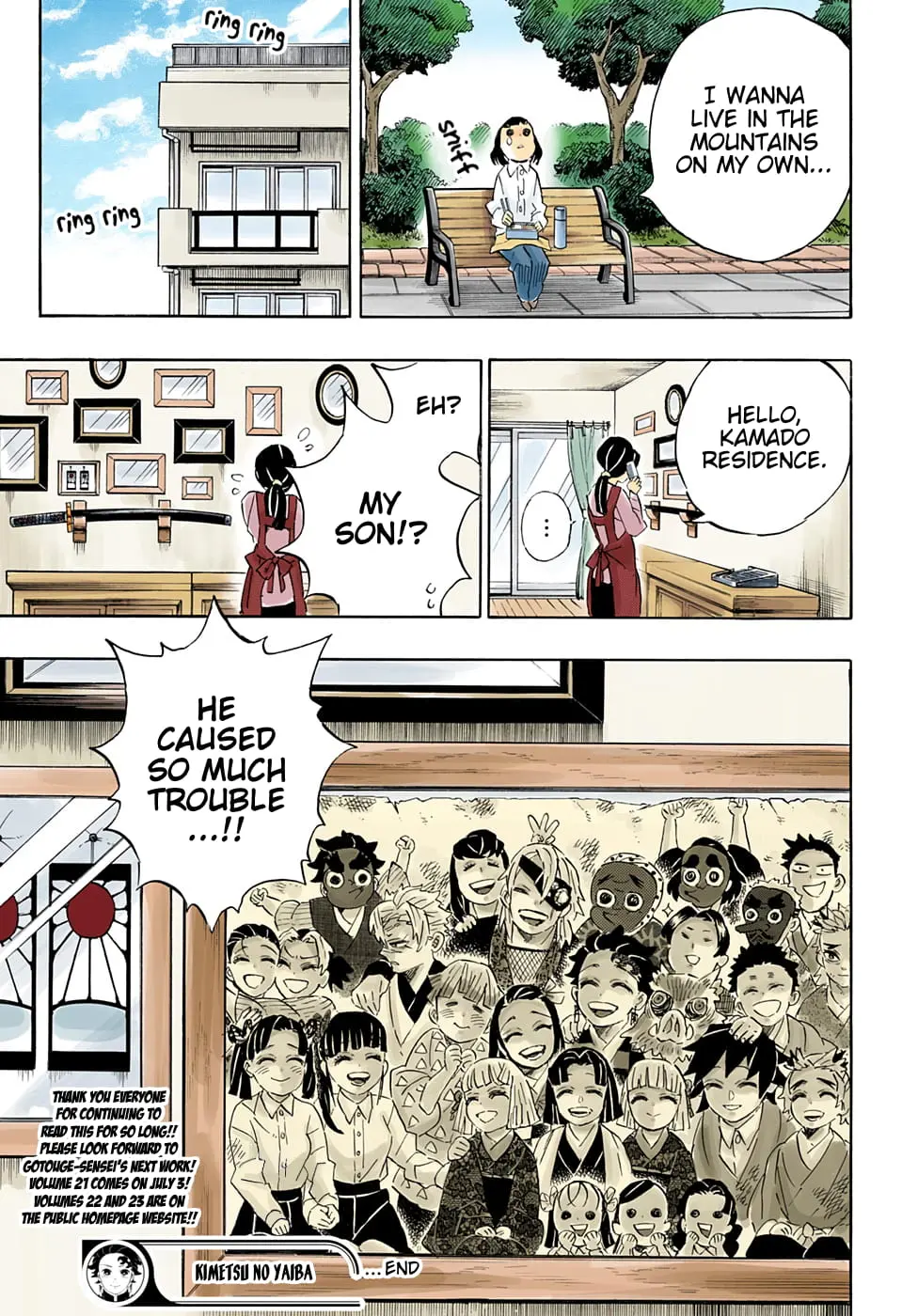 Demon Slayer Infinity Castle Colored Manga, chapter 205 END, page 24