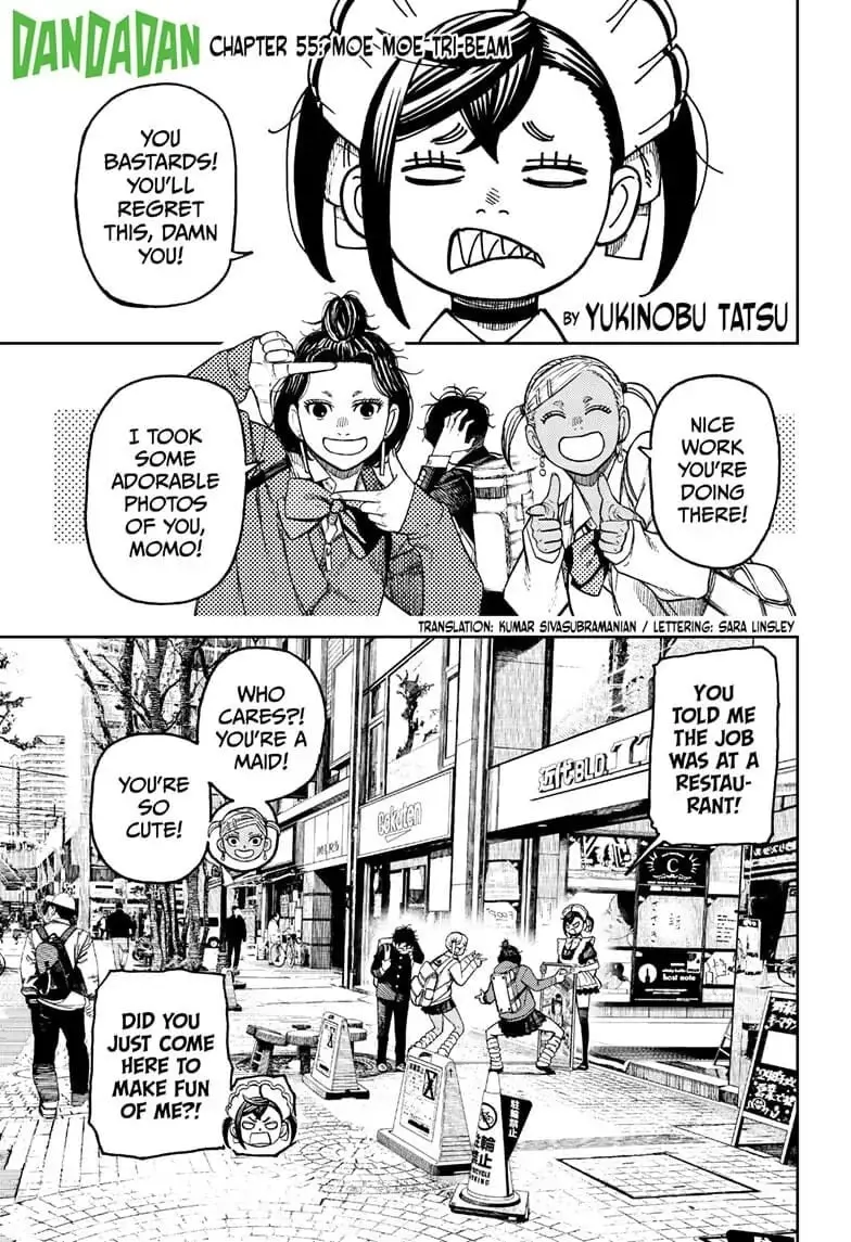 Dandadan Manga, chapter 55, page 1