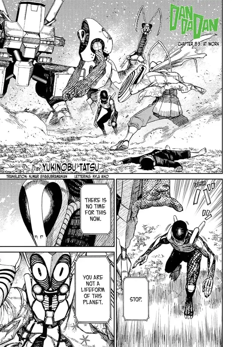 Dandadan Manga, chapter 83, page 1