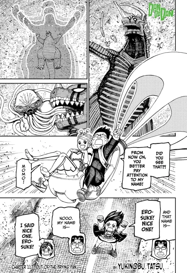 Dandadan Manga, chapter 117, page 1