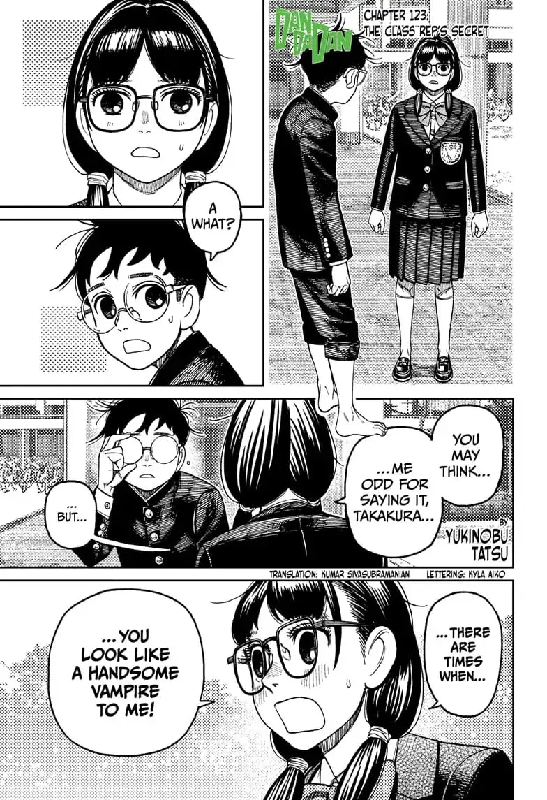 Dandadan Manga, chapter 123, page 1