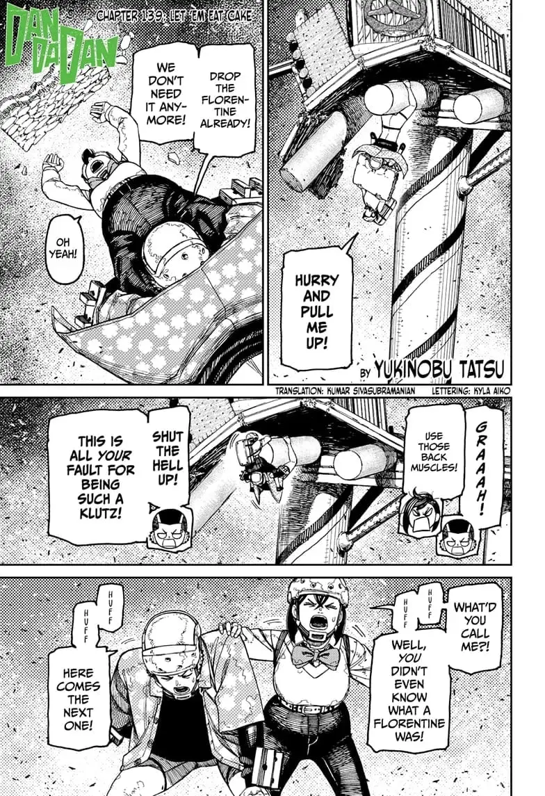 Dandadan Manga, chapter 139, page 1