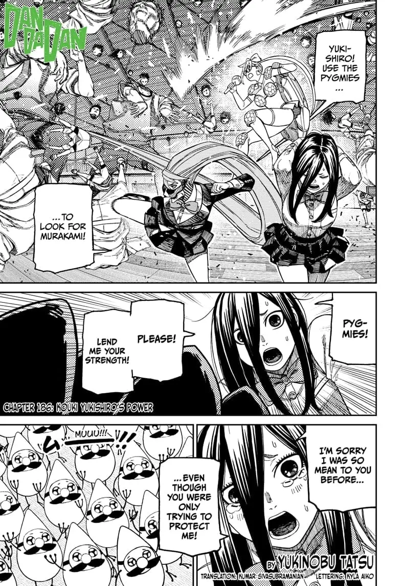 Dandadan Manga, chapter 186, page 1