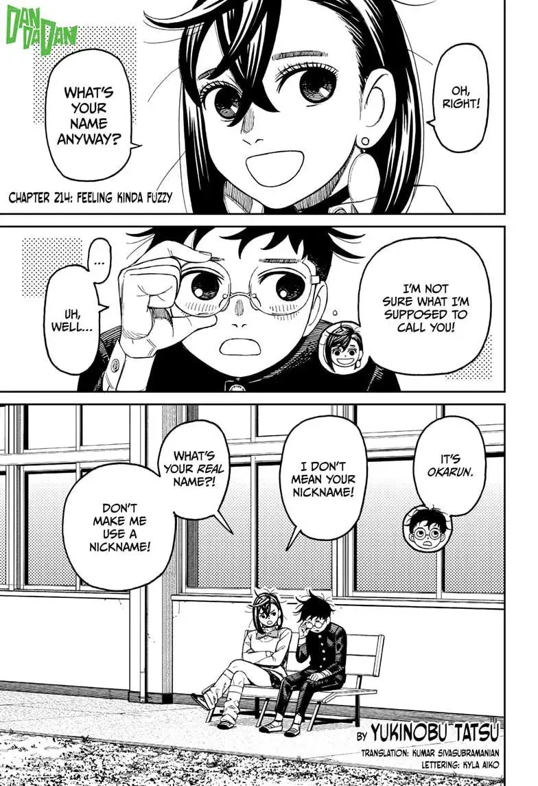 Dandadan Manga, chapter 214, page 1