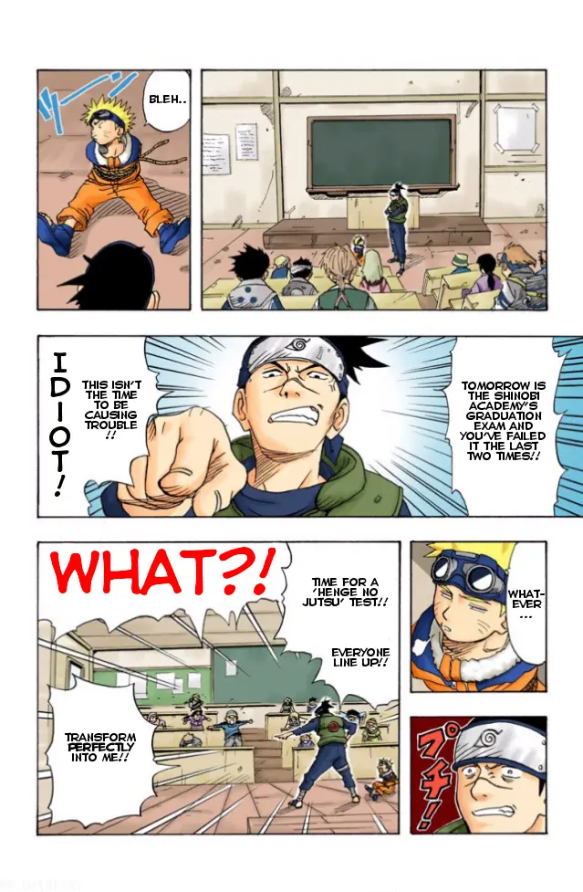 Naruto Colored Manga Online, chapter 1, page 8