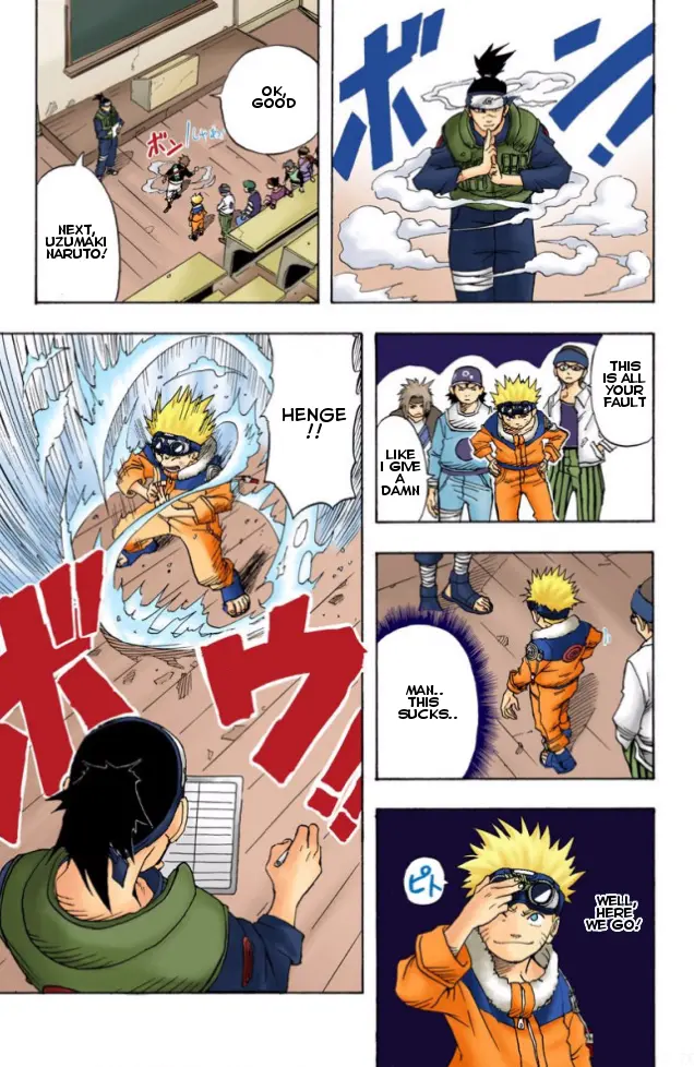 Naruto Colored Manga Online, chapter 1, page 9