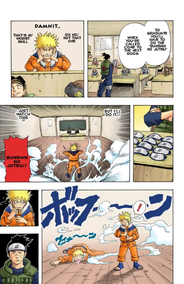 Naruto Colored Manga Online, chapter 1, page 16