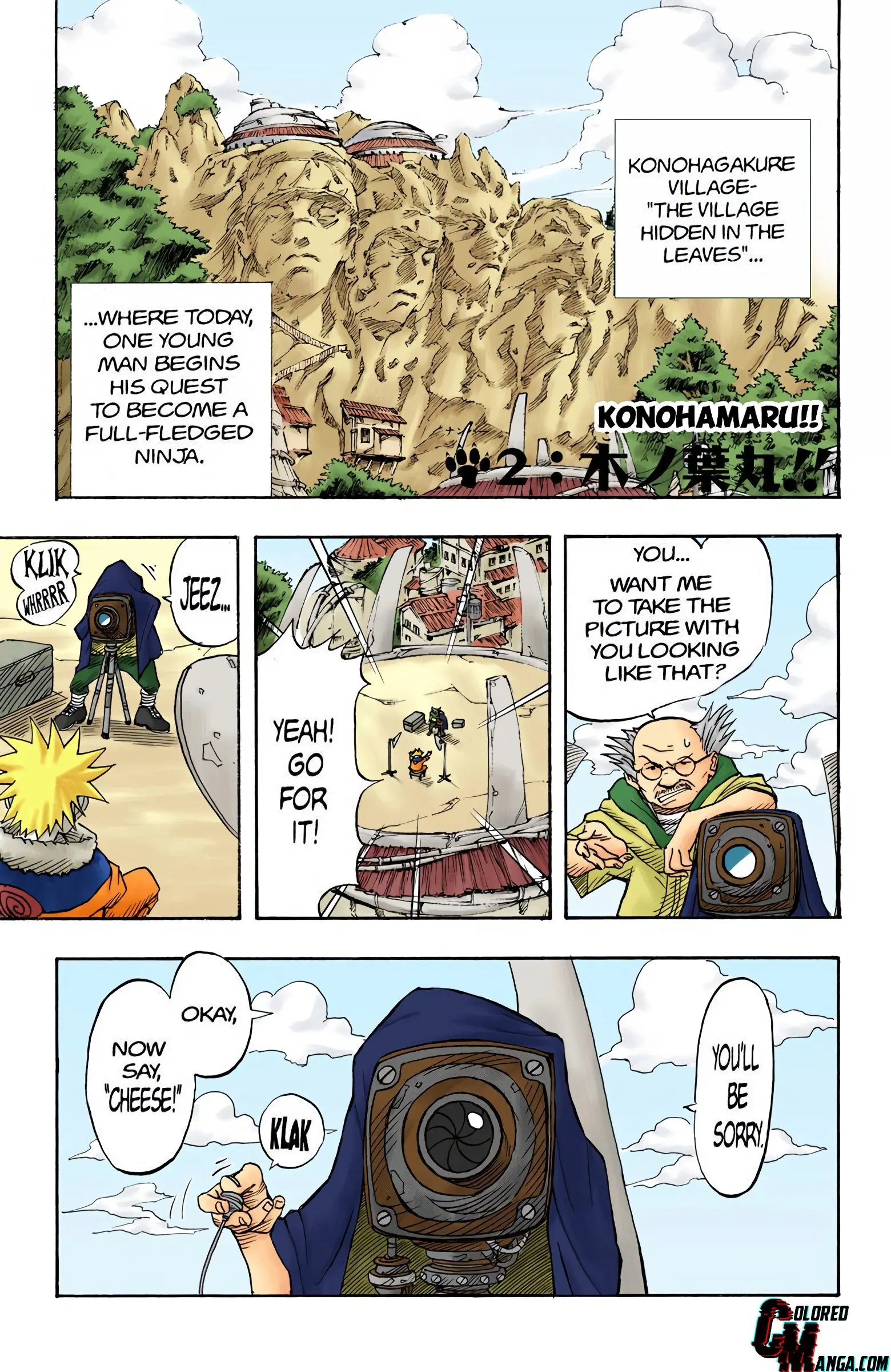 Naruto Colored Manga Online, chapter 2, page 1