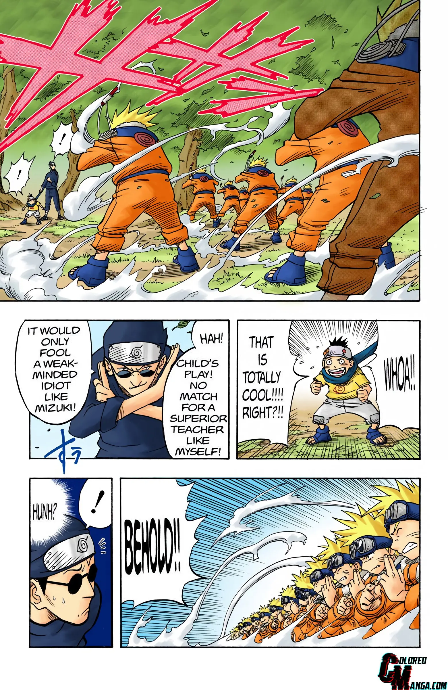 Naruto Colored Manga Online, chapter 2, page 17