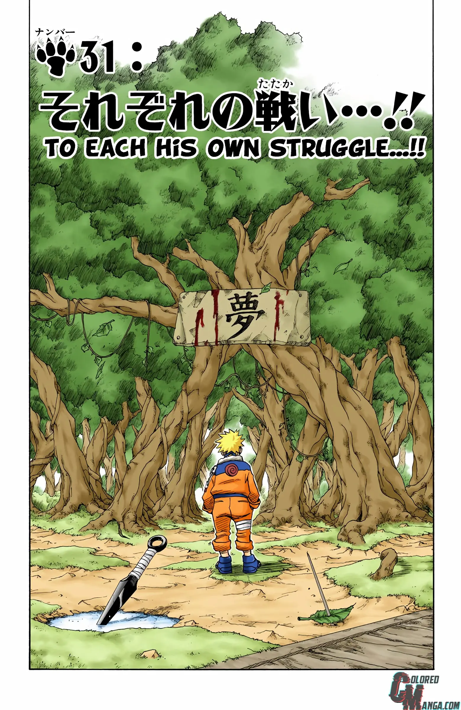Naruto Colored Manga Online, chapter 31, page 1