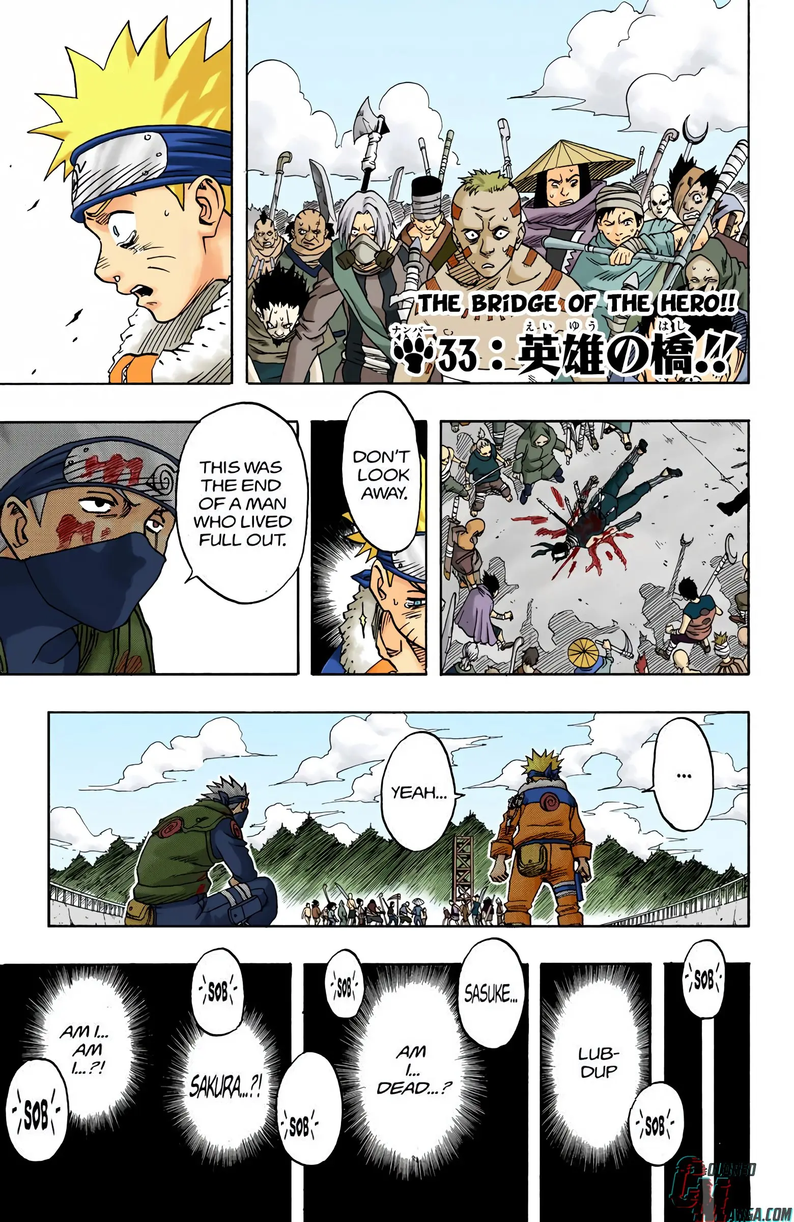 Naruto Colored Manga Online, chapter 33, page 1