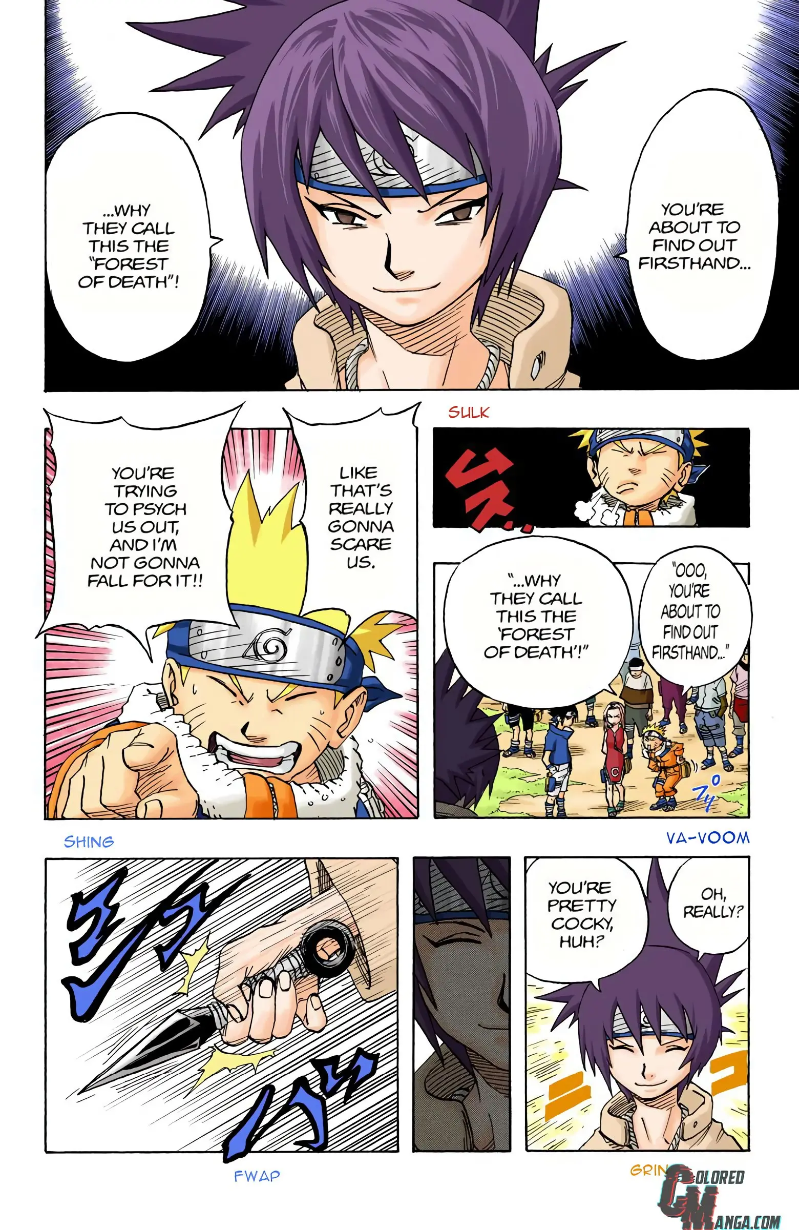 Naruto Colored Manga Online, chapter 45, page 2