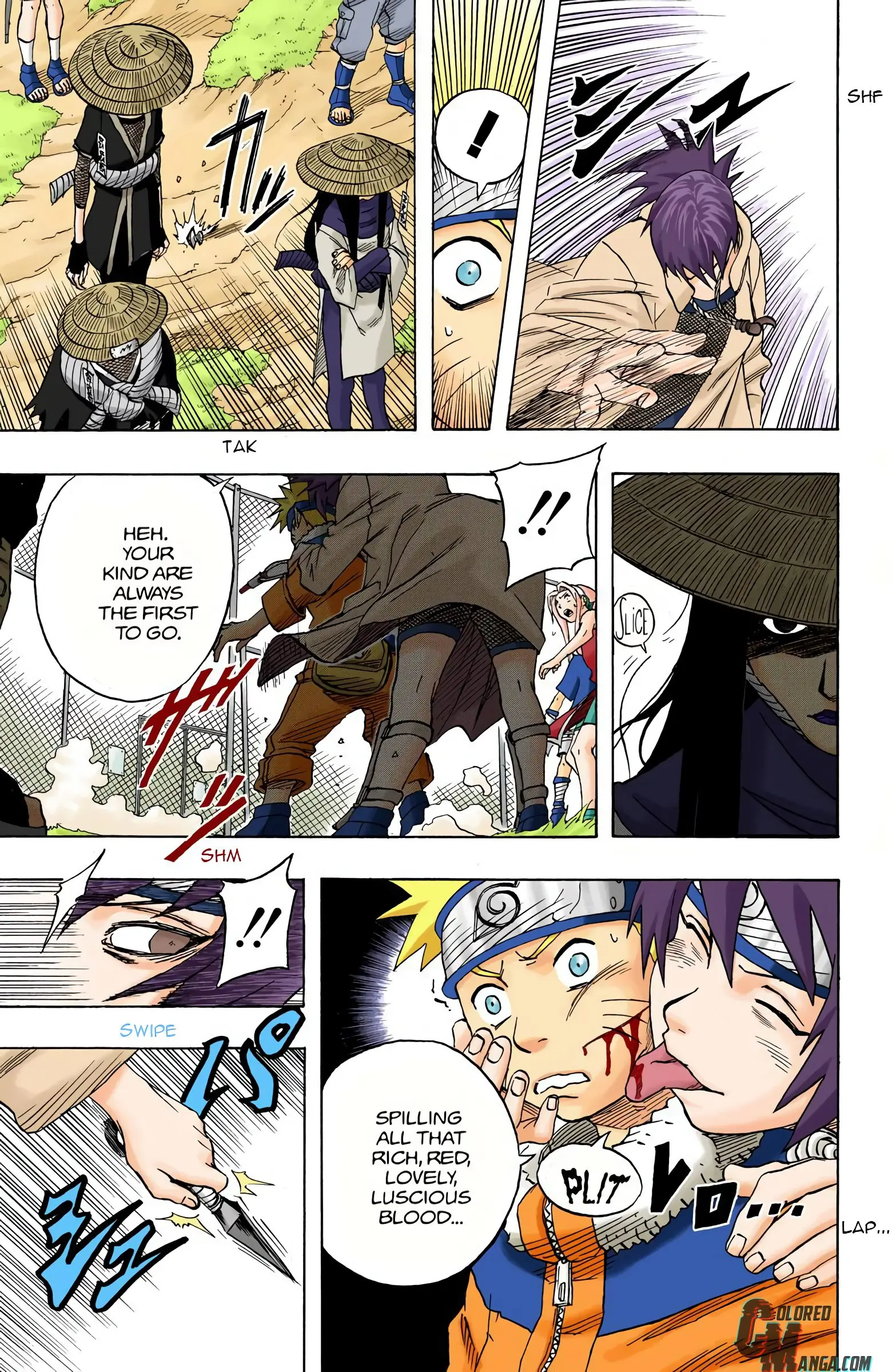 Naruto Colored Manga Online, chapter 45, page 3