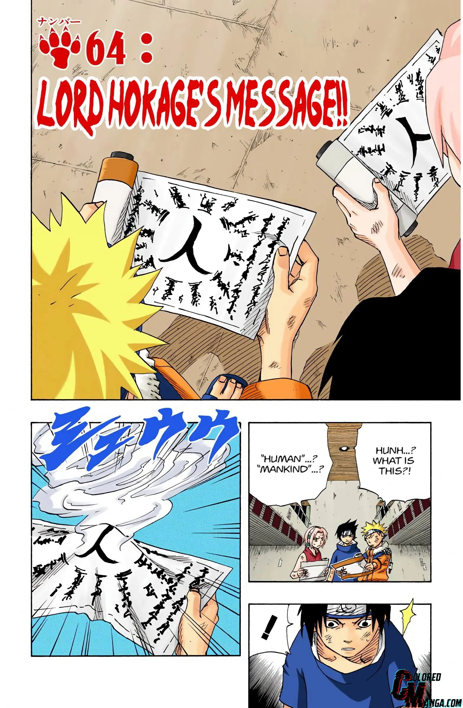Naruto Colored Manga Online, chapter 64, page 3