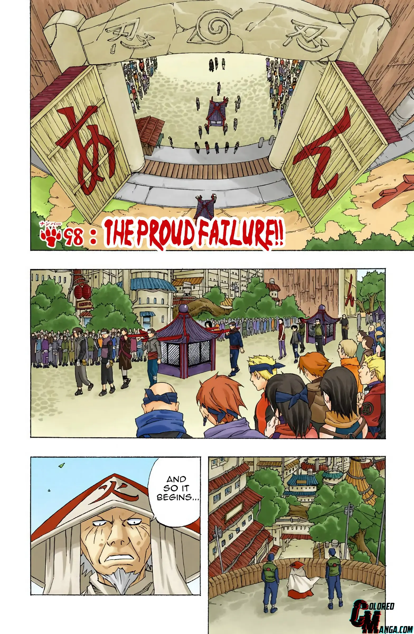 Naruto Colored Manga Online, chapter 98, page 1