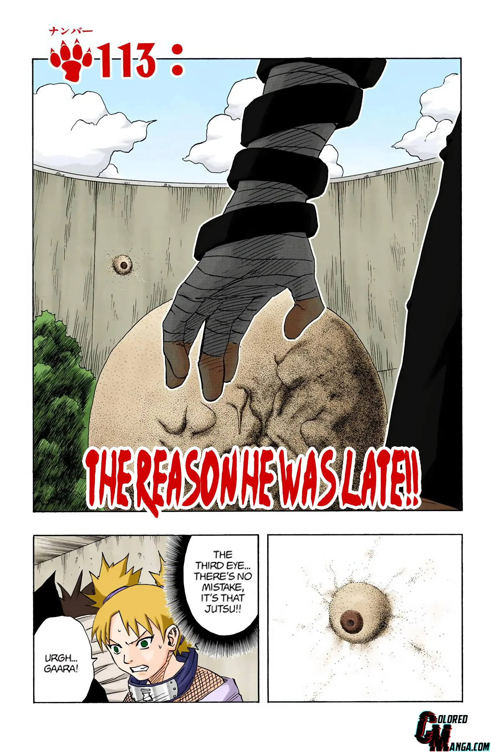 Naruto Colored Manga Online, chapter 113, page 1