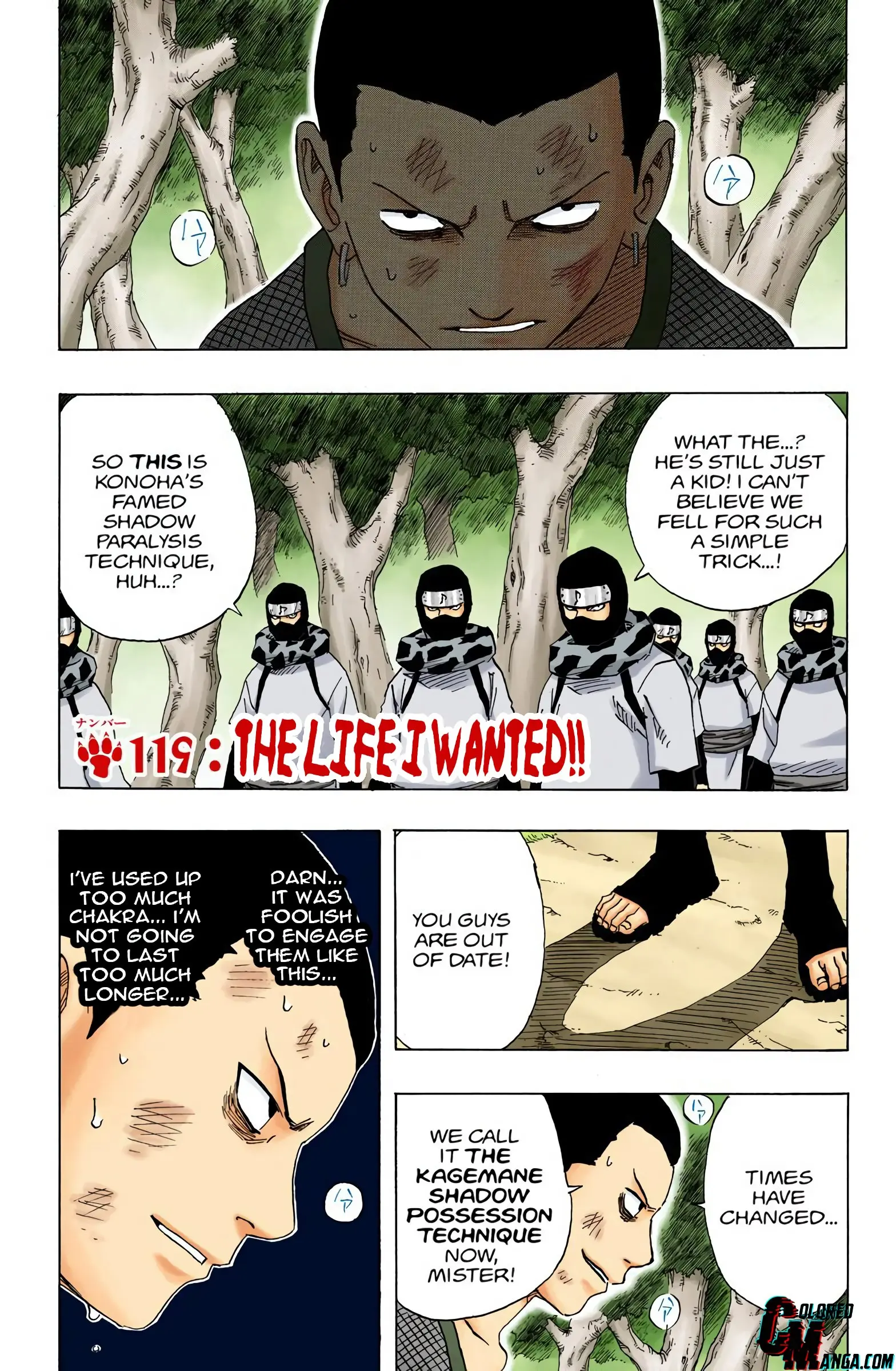 Naruto Colored Manga Online, chapter 119, page 1