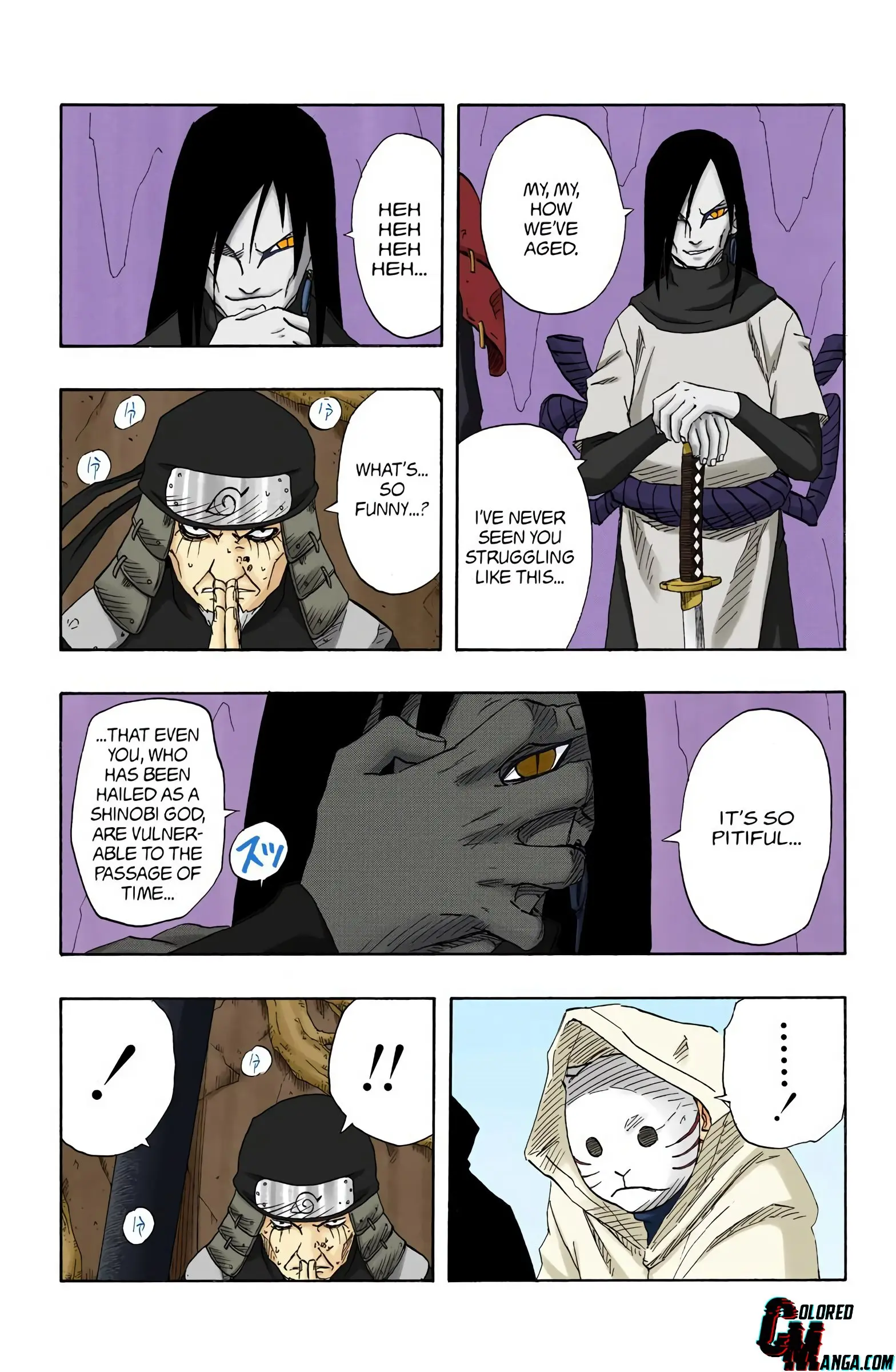 Naruto Colored Manga Online, chapter 121, page 3