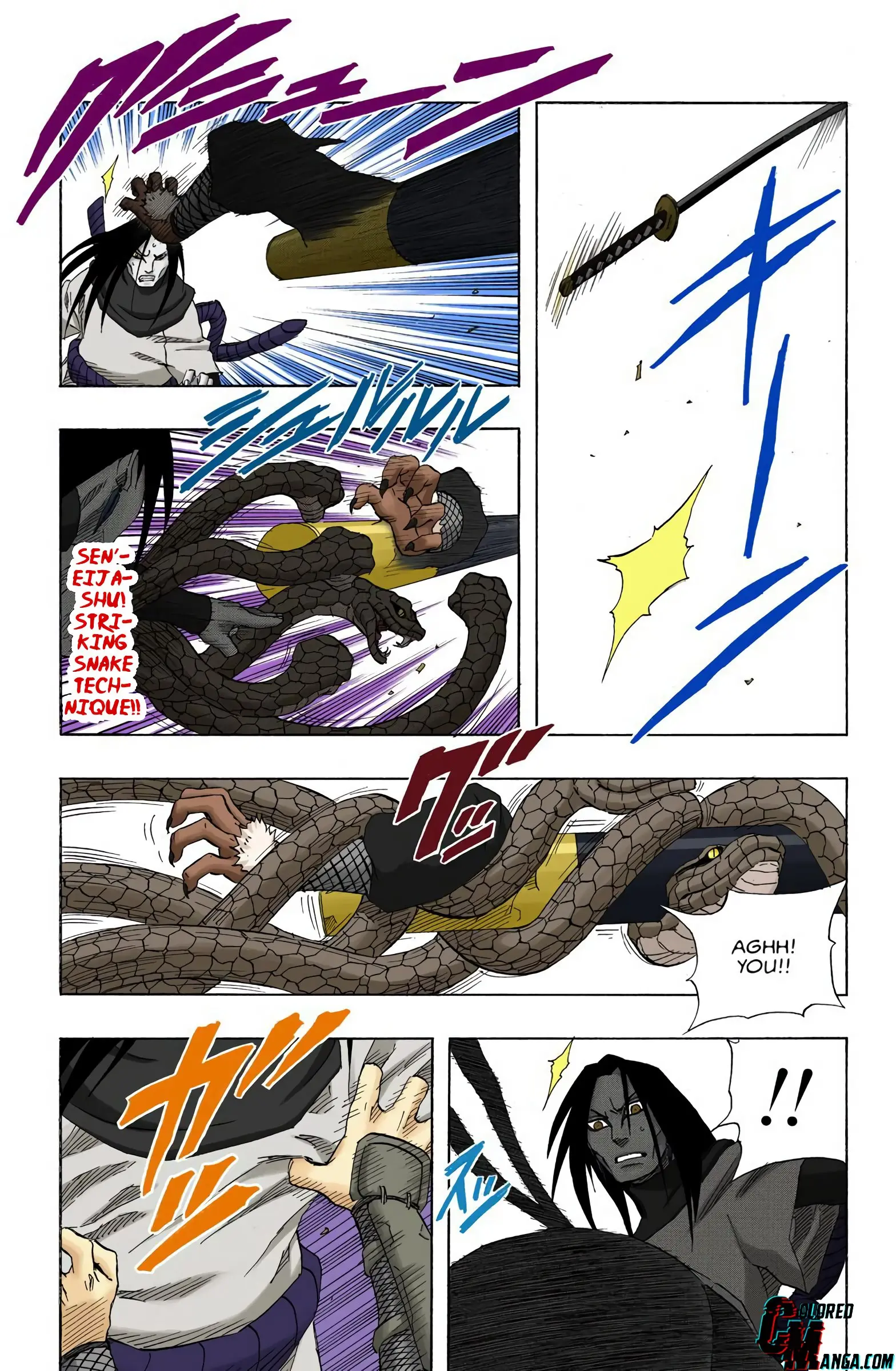 Naruto Colored Manga Online, chapter 123, page 17