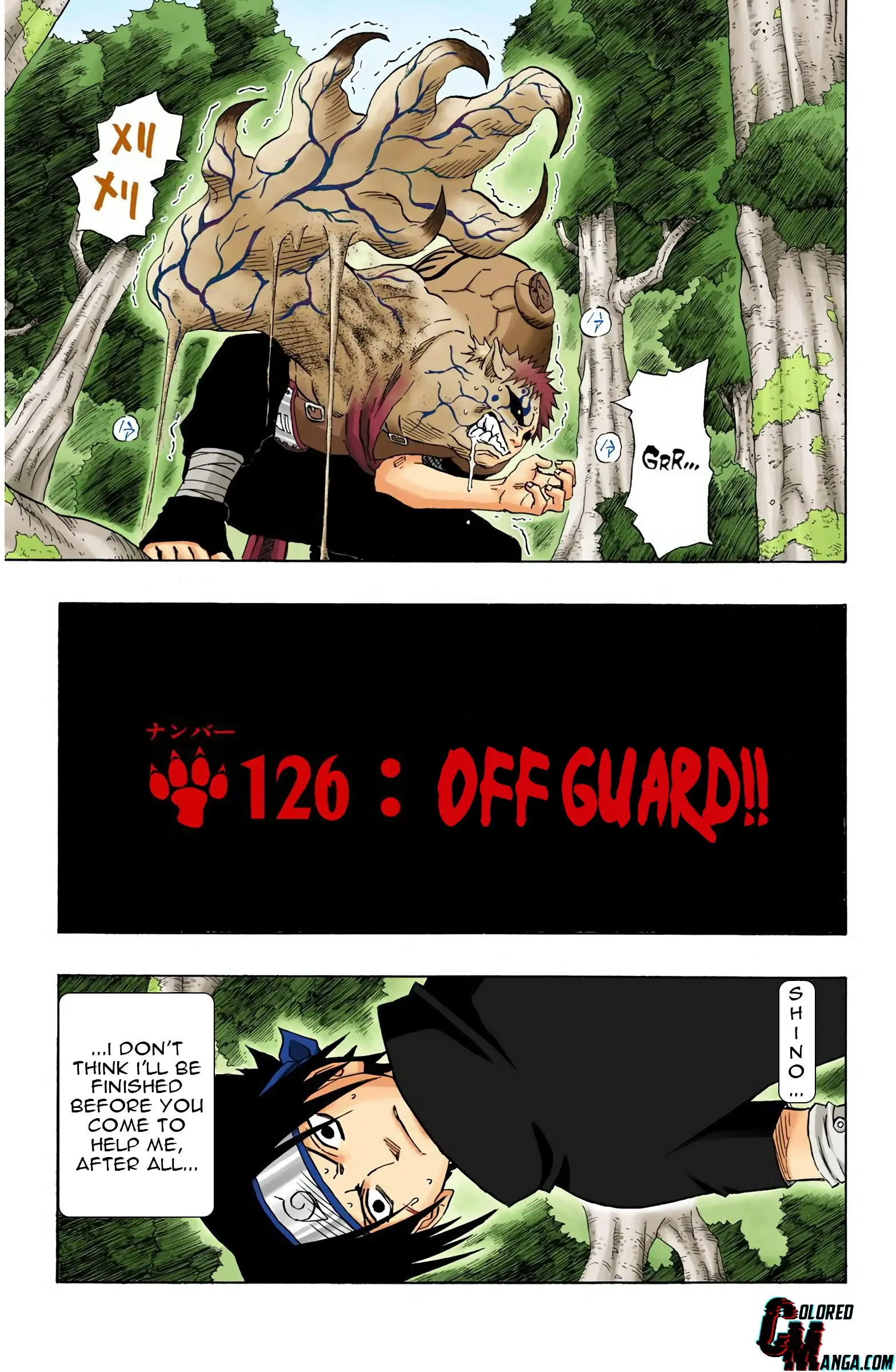 Naruto Colored Manga Online, chapter 126, page 1