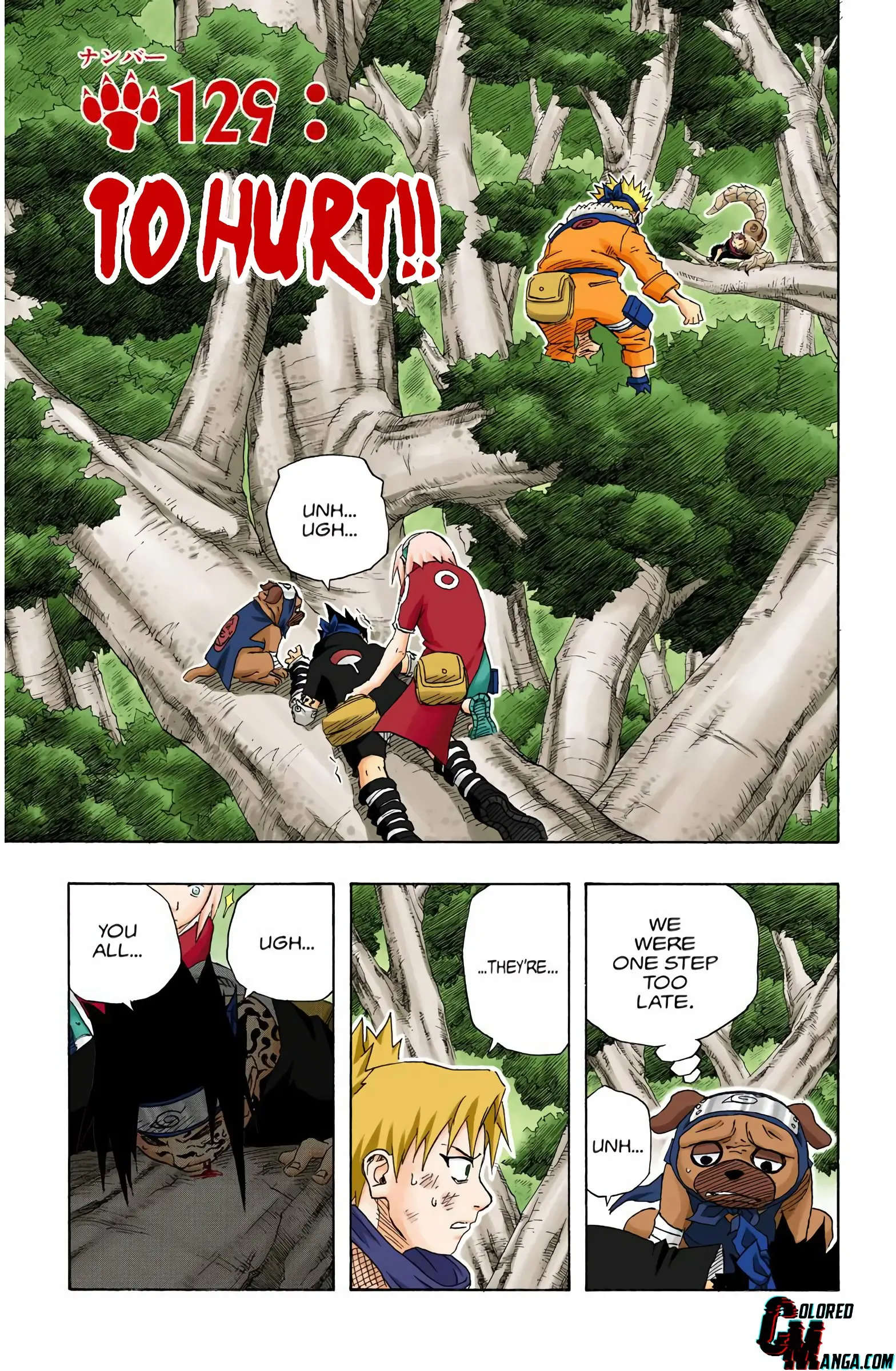 Naruto Colored Manga Online, chapter 129, page 1
