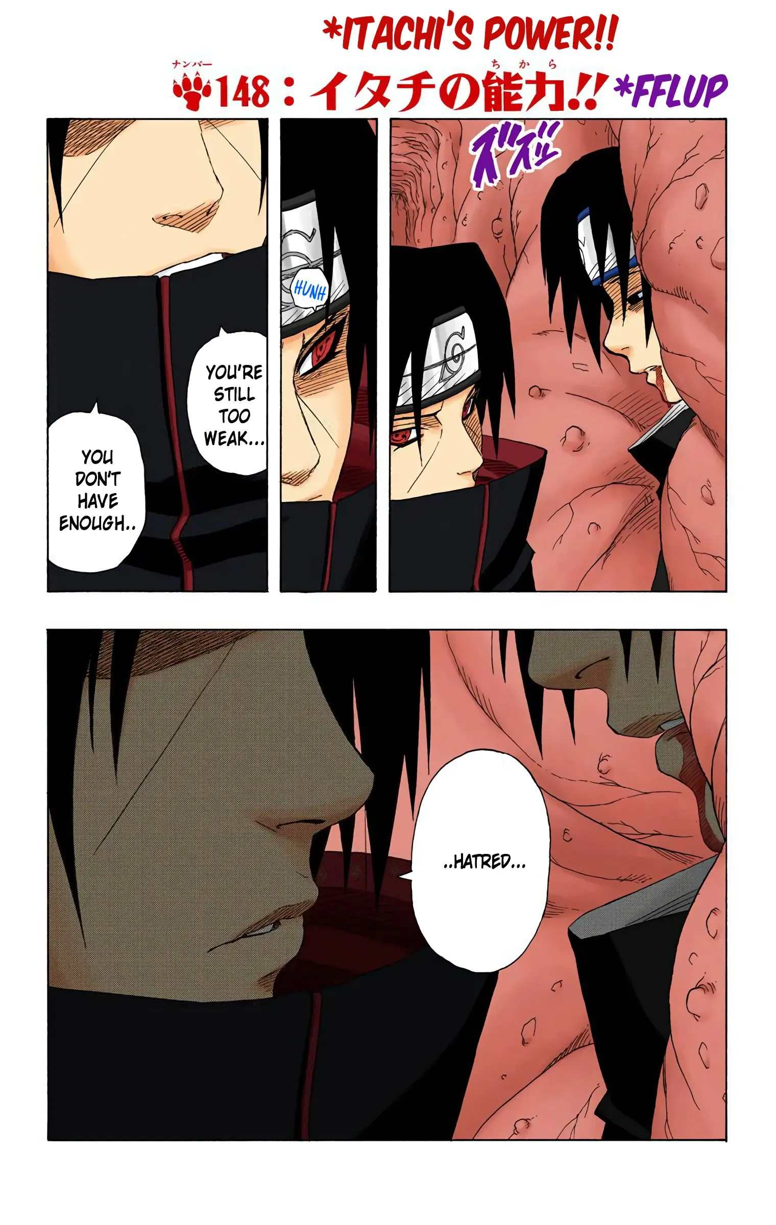Naruto Colored Manga Online, chapter 148, page 1