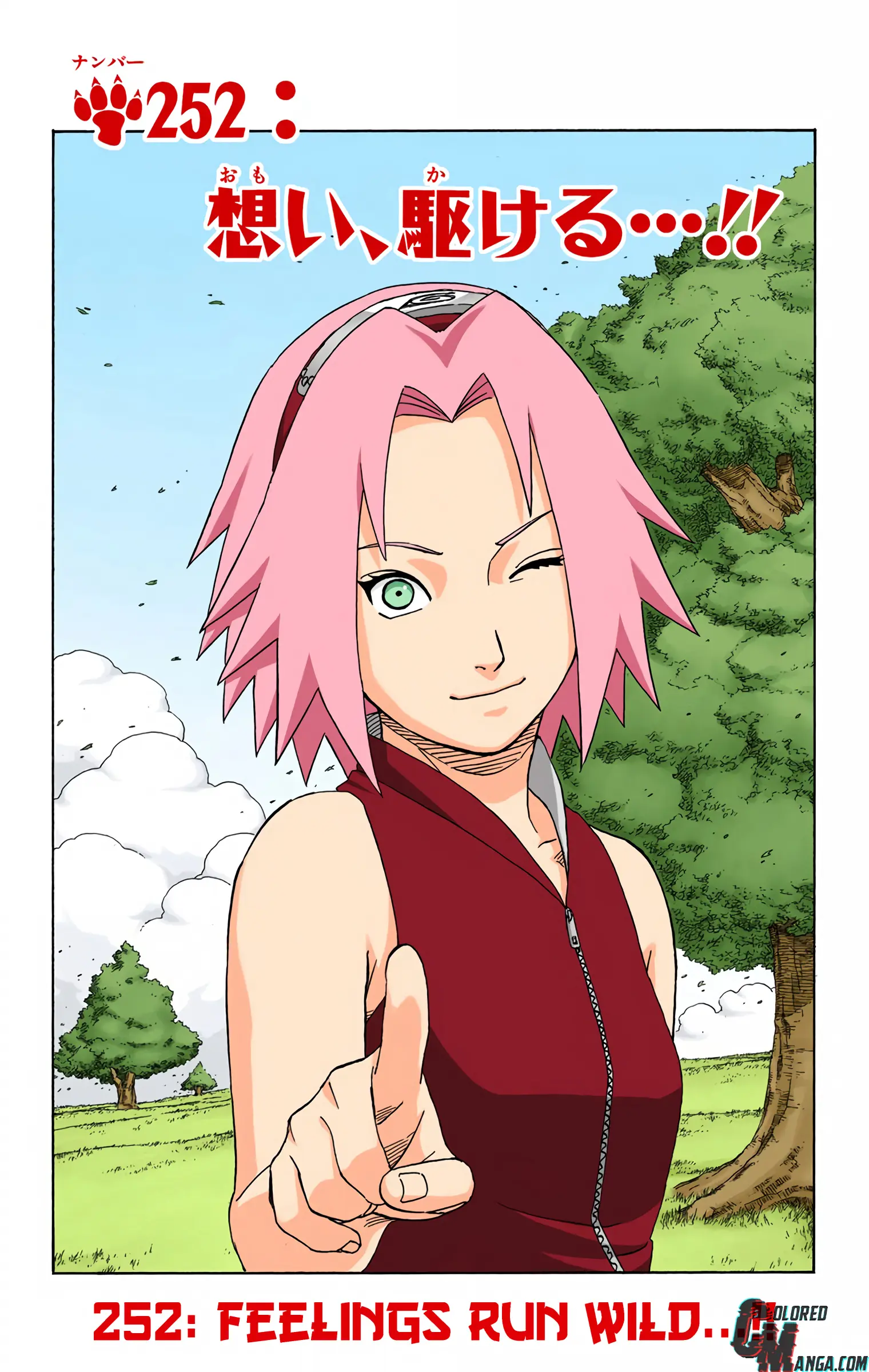 Naruto Colored Manga Online, chapter 252, page 1