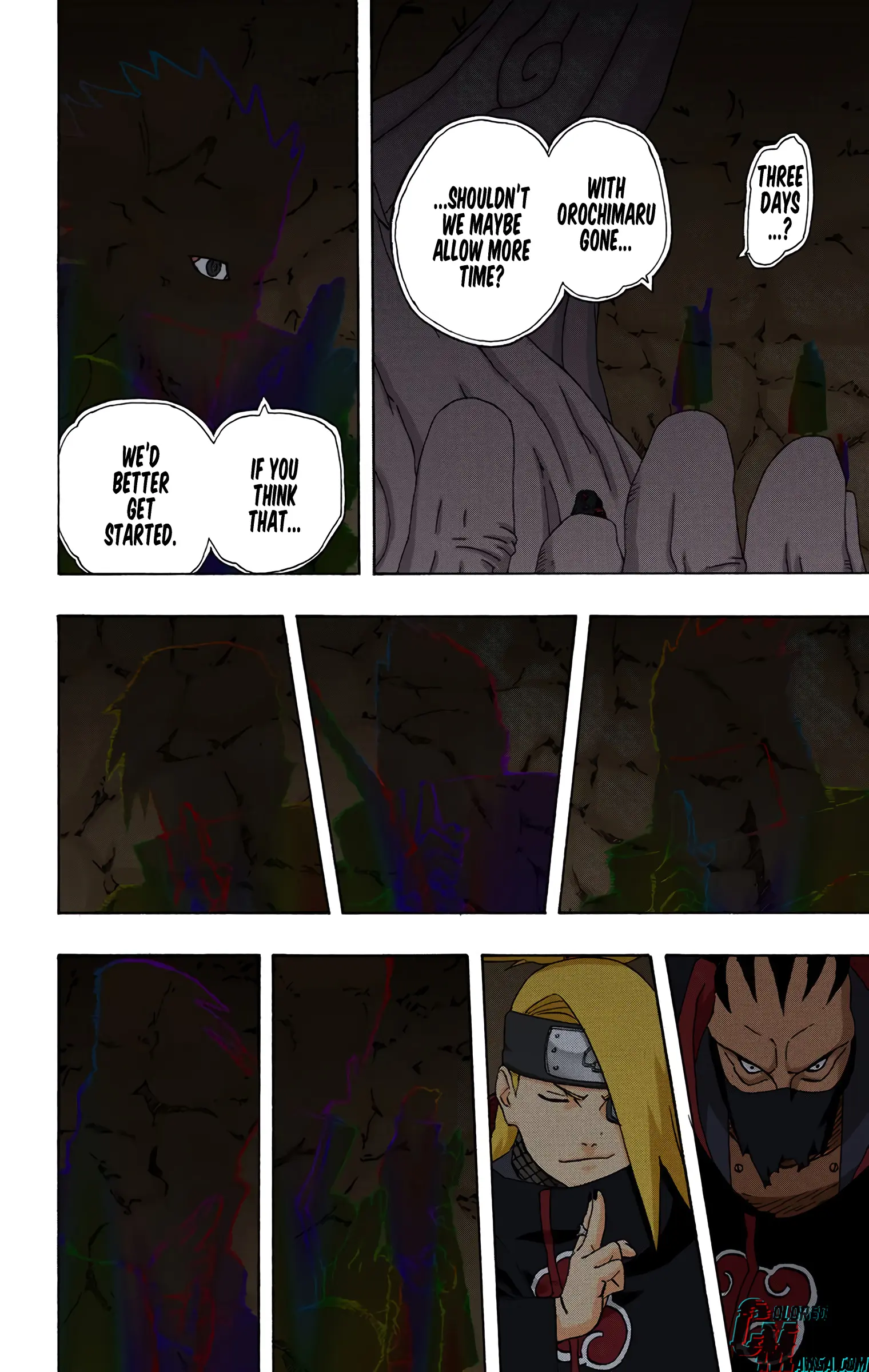 Naruto Colored Manga Online, chapter 255, page 4
