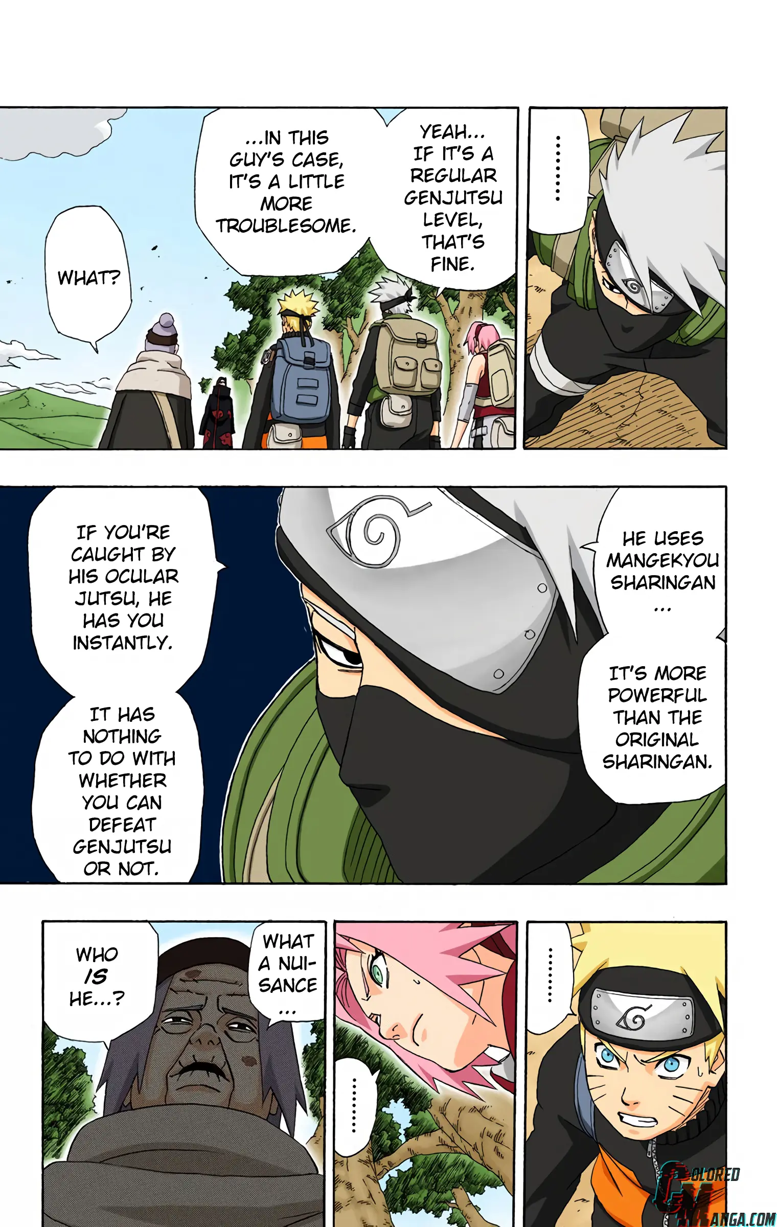 Naruto Colored Manga Online, chapter 257, page 7
