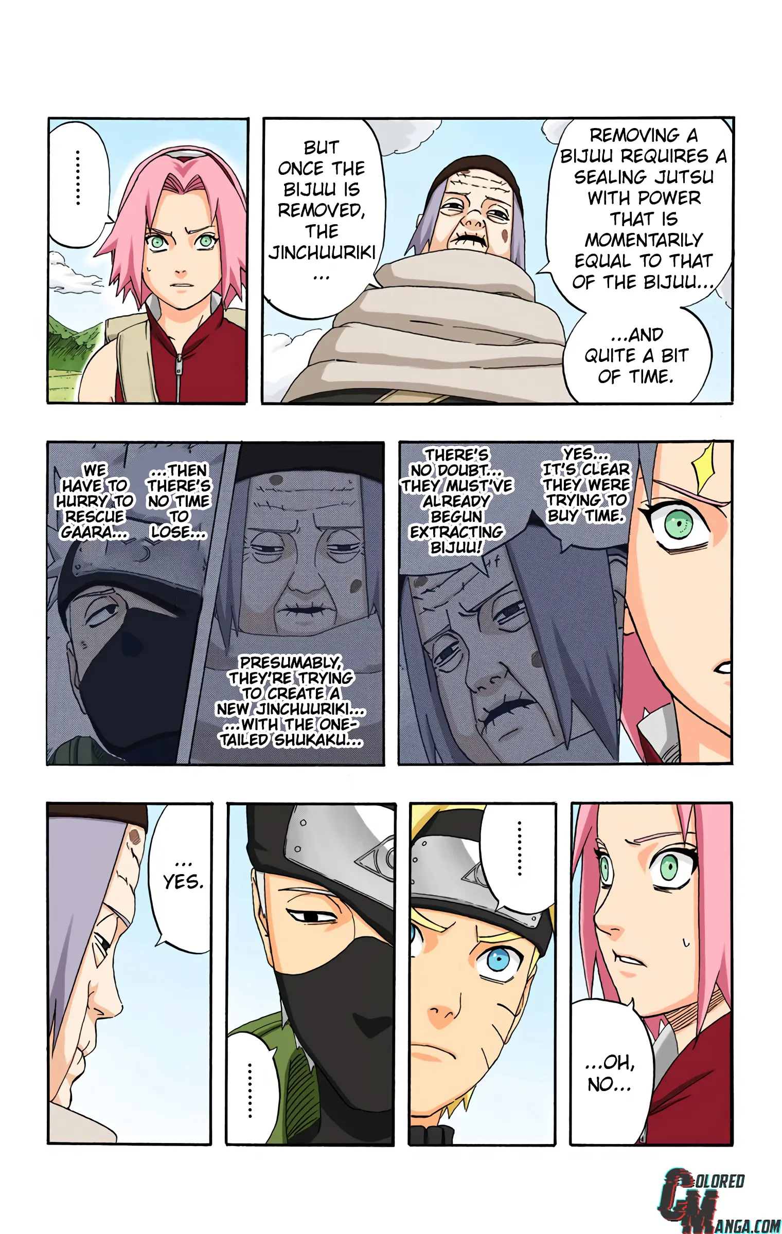 Naruto Colored Manga Online, chapter 261, page 7