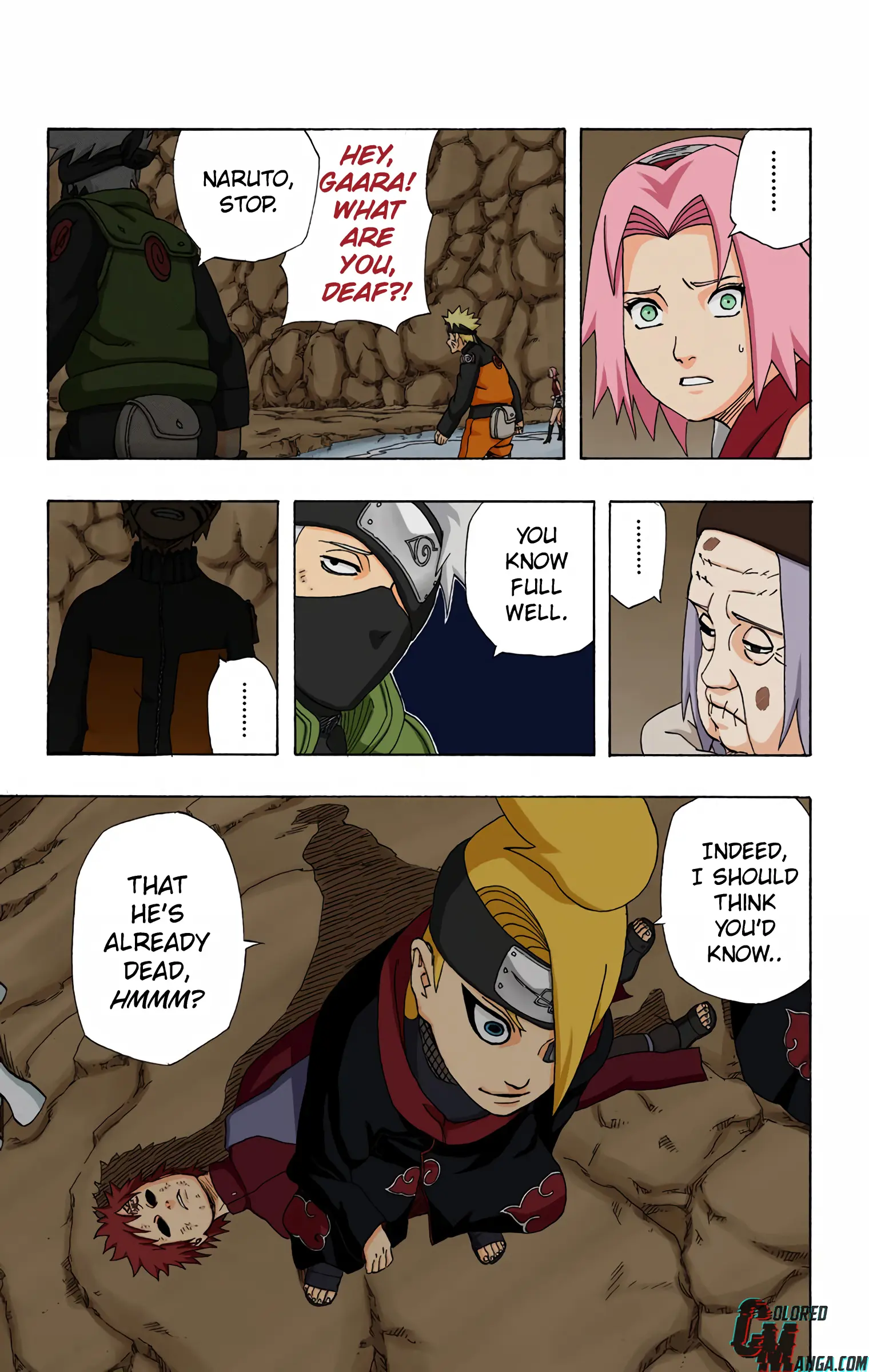 Naruto Colored Manga Online, chapter 264, page 3