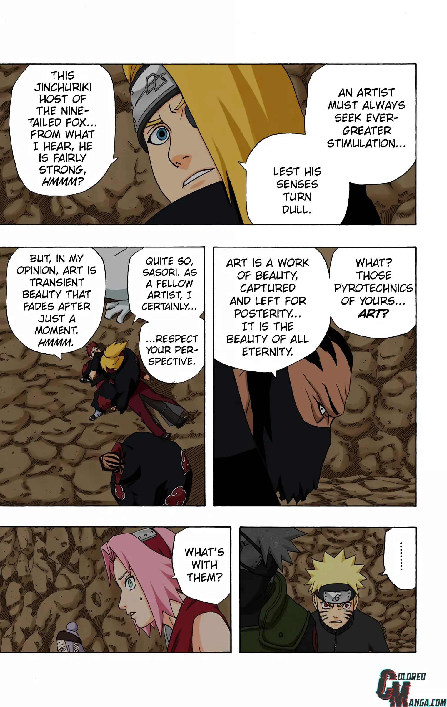 Naruto Colored Manga Online, chapter 264, page 7