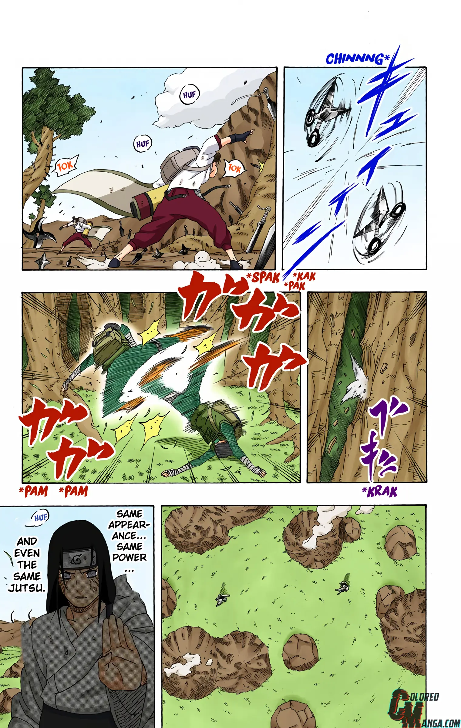 Naruto Colored Manga Online, chapter 265, page 3